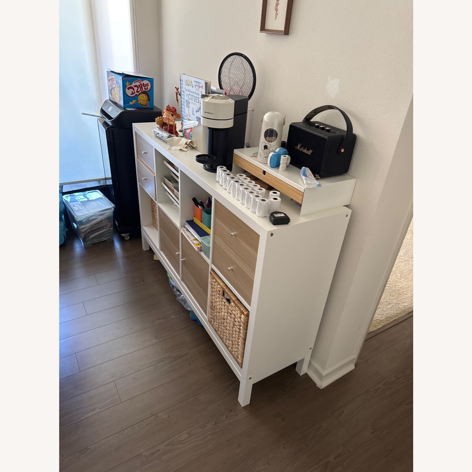 IKEA White Wood Wall Shelf - image-2