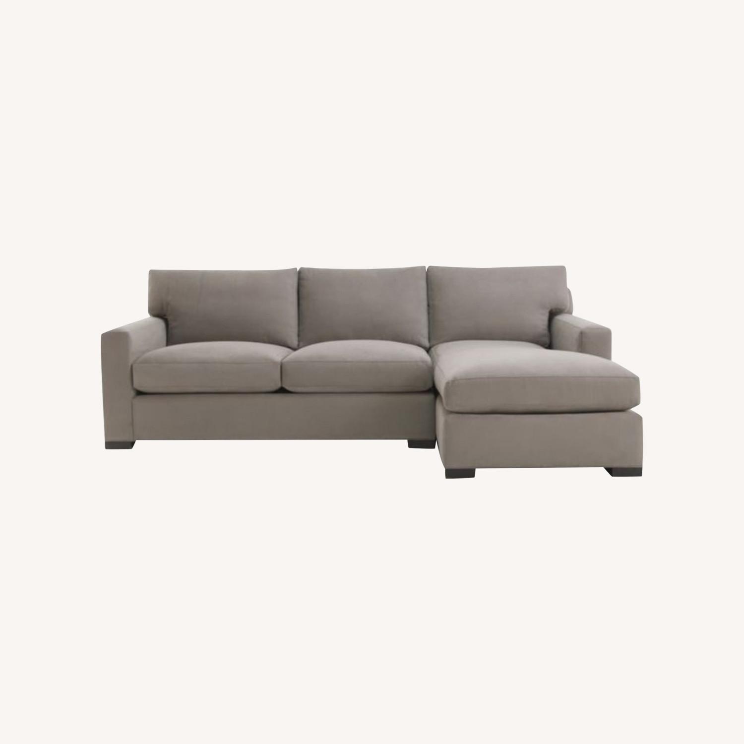 Crate & Barrel Axis II Light Gray 2 Piece Sectional - image-0
