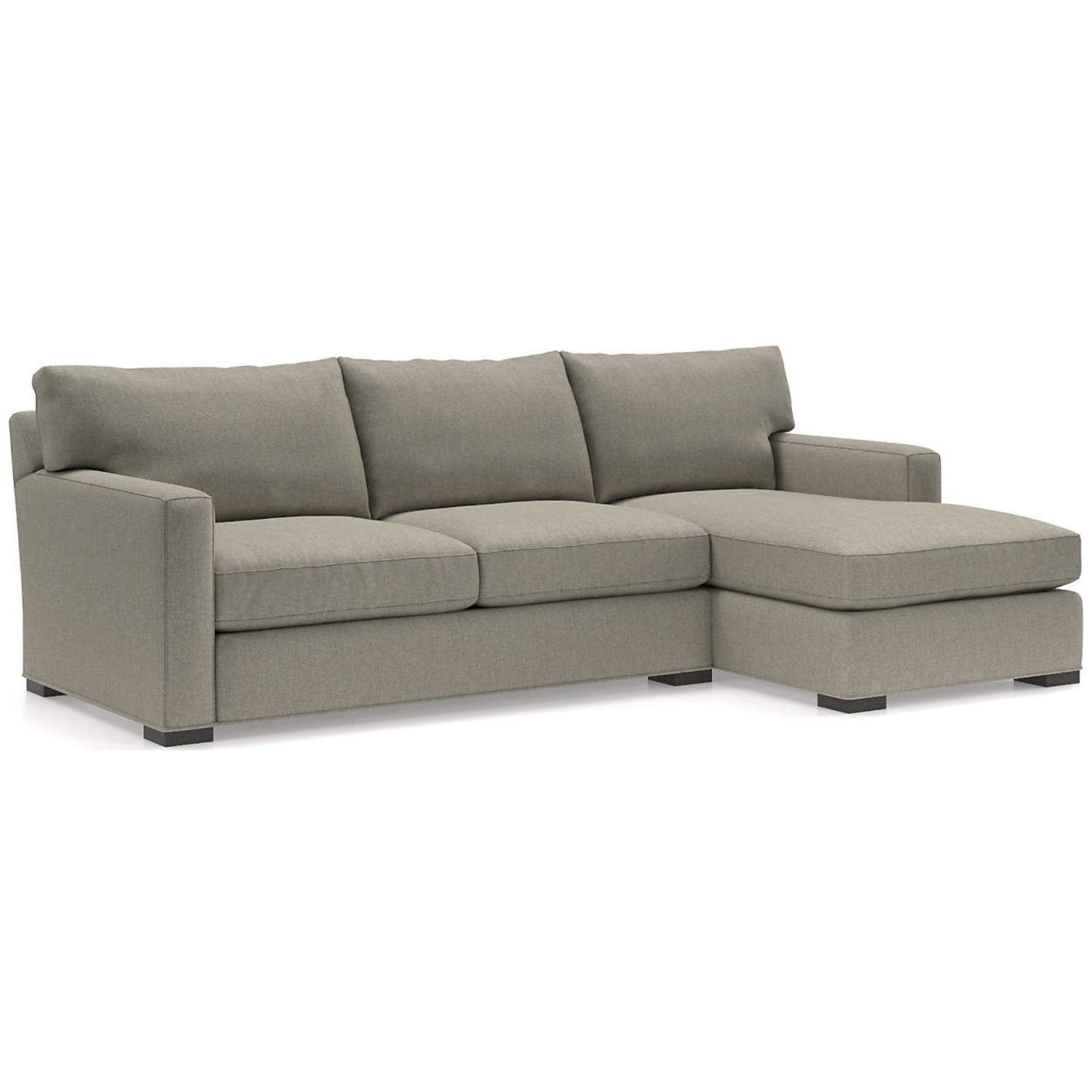 Crate & Barrel Axis II Light Gray 2 Piece Sectional - image-9