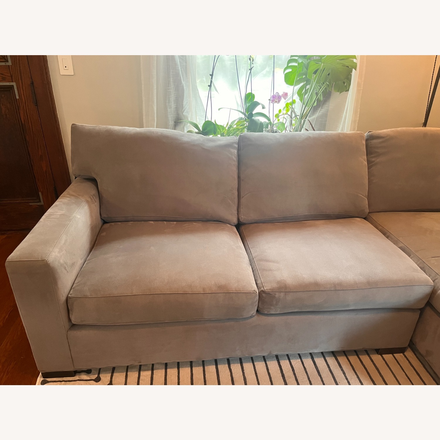 Crate & Barrel Axis II Light Gray 2 Piece Sectional - image-5