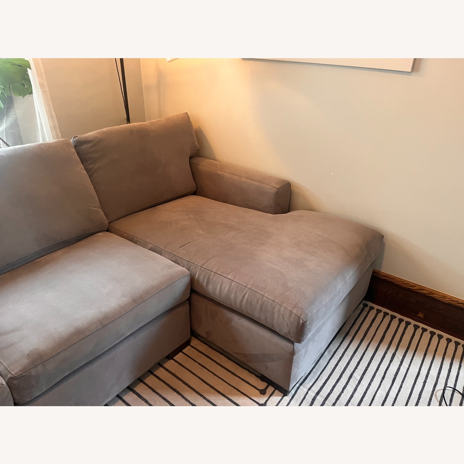 Crate & Barrel Axis II Light Gray 2 Piece Sectional - image-6
