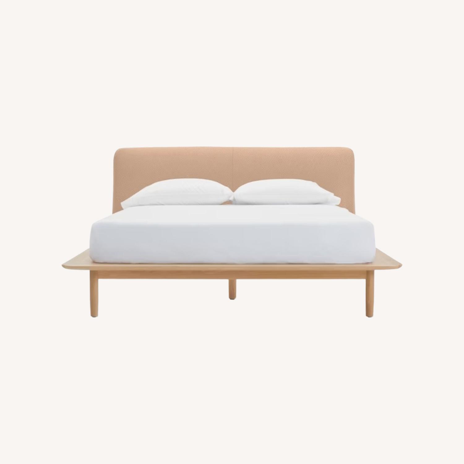 Design Within Reach Dark Brown Wood Queen Bed - image-0