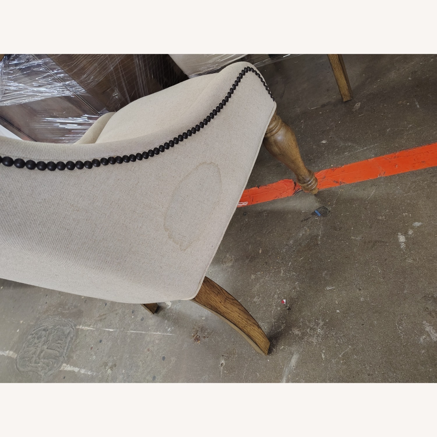 Havertys Natural Fabric Dining Chairs - image-2