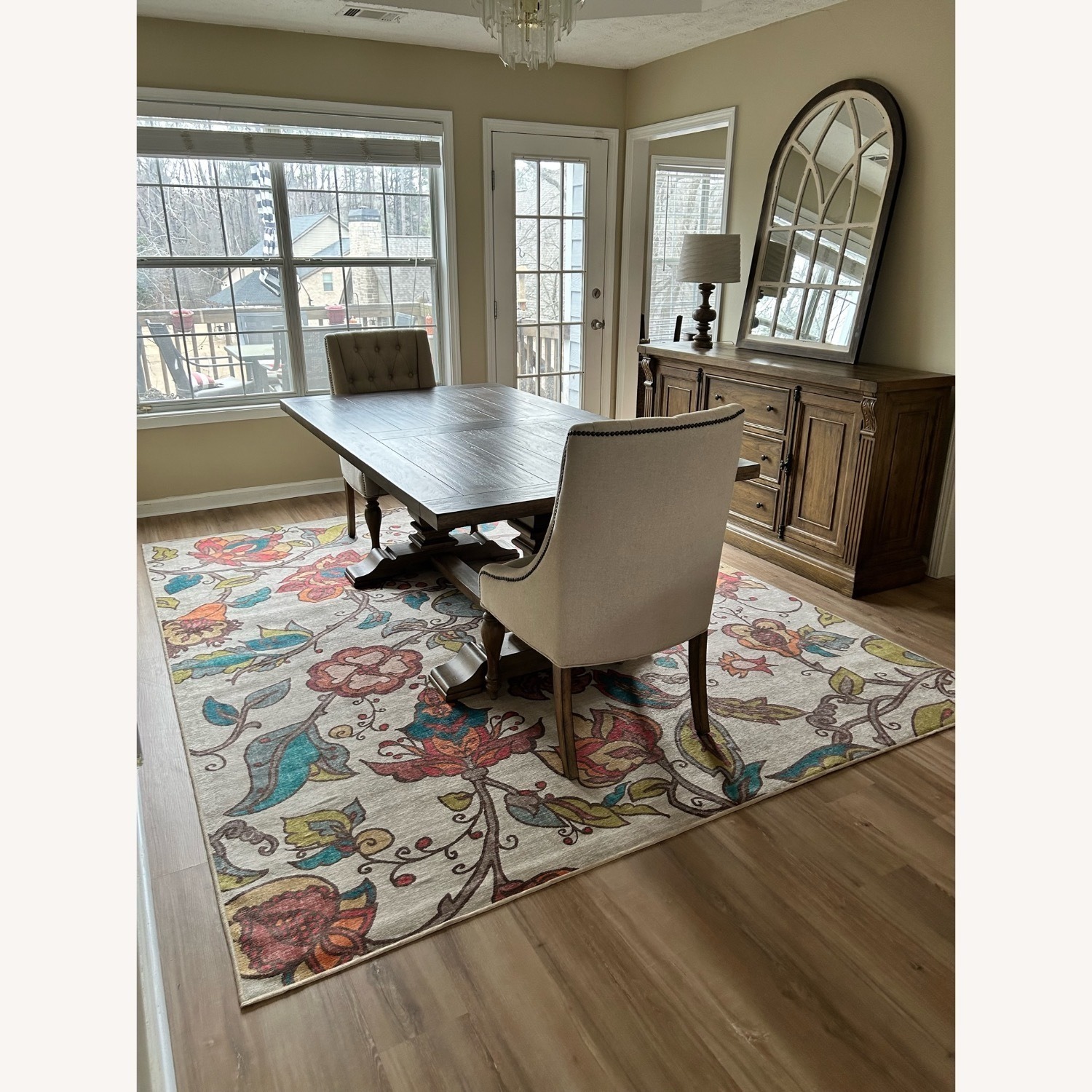 Havertys Natural Fabric Dining Chairs - image-3