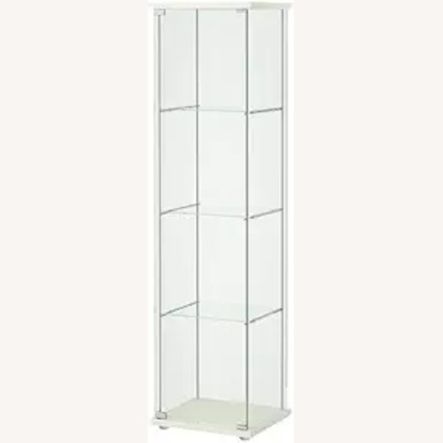 IKEA Detolf Glass Collectible Curio W Lights - image-4