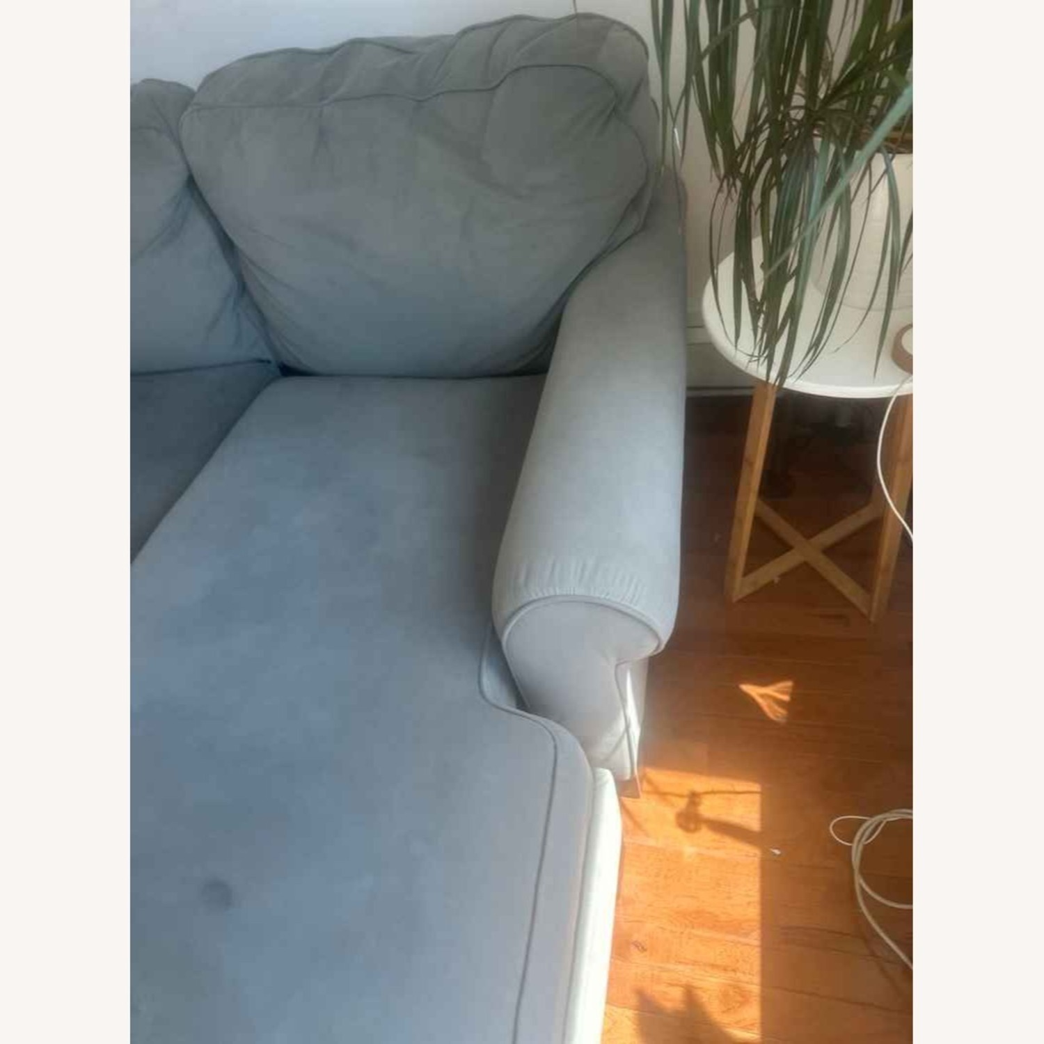 Ashley Furniture Dark Gray Fabric Sleeper Sofa - image-2