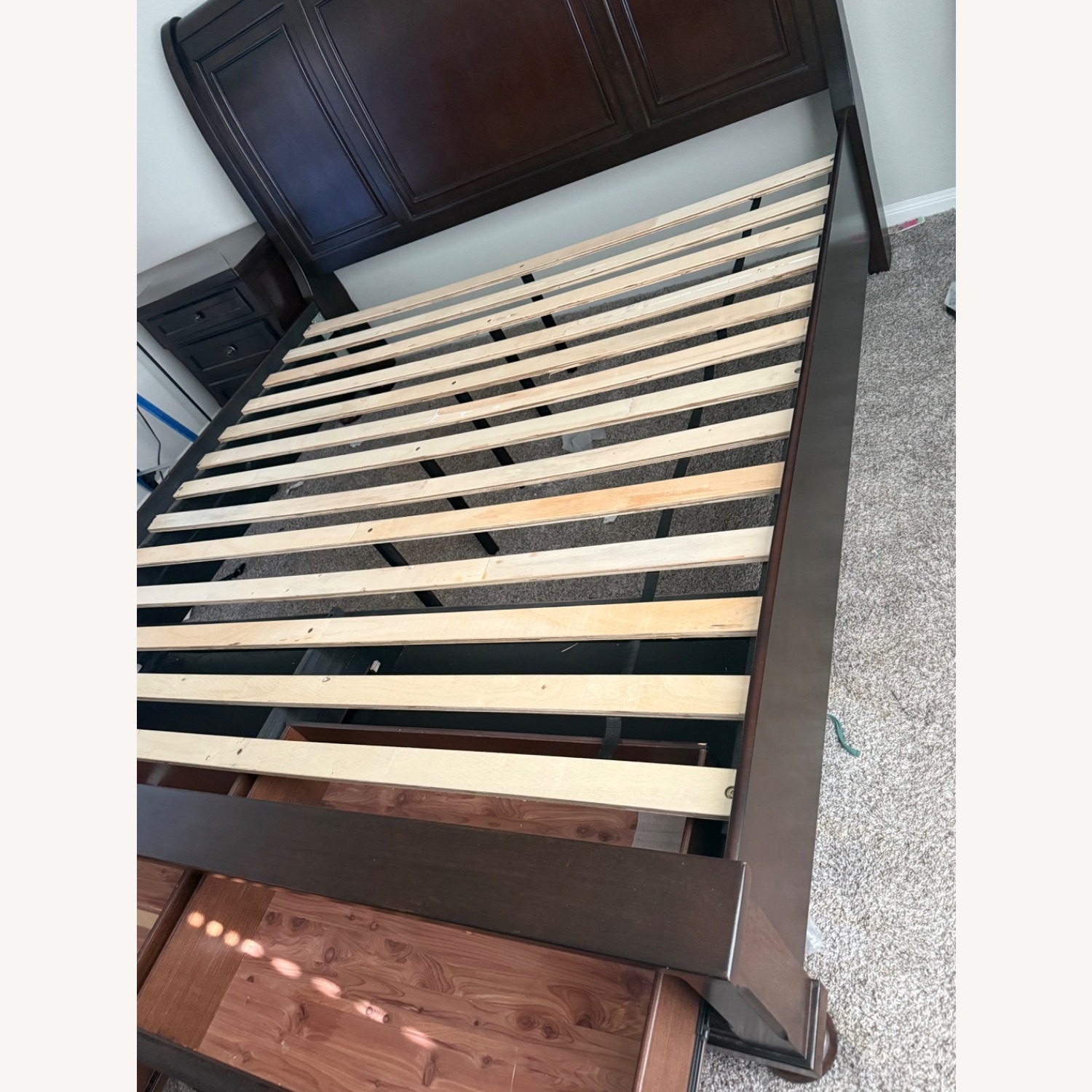 Ashley Furniture Porter Dark Brown Wood King Bed - image-2