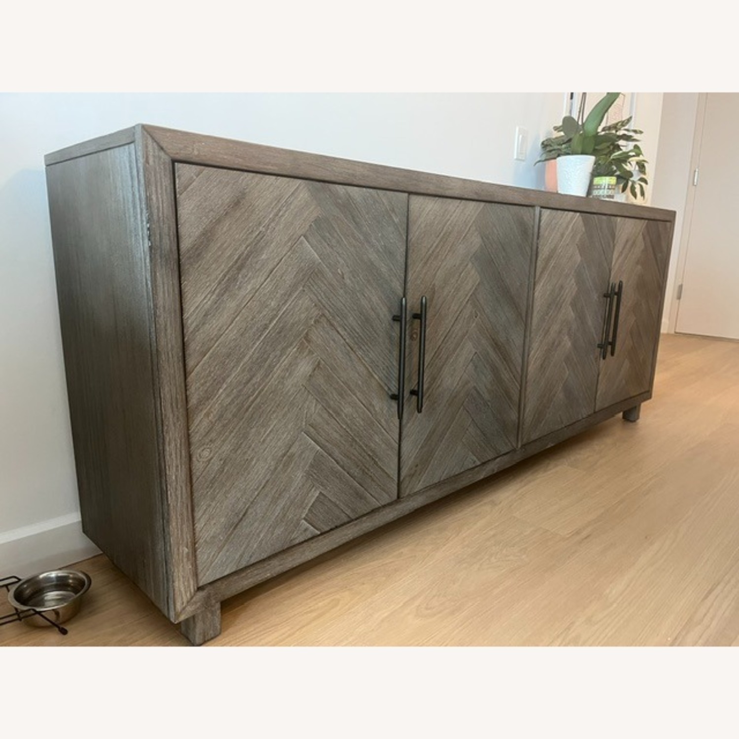 Martin Furniture Dark Gray Wood Media Storage - image-5