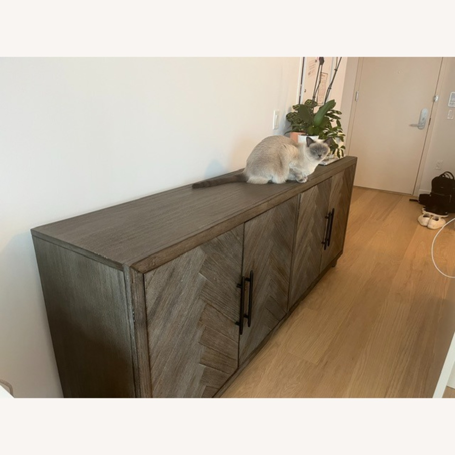 Martin Furniture Dark Gray Wood Media Storage - image-2