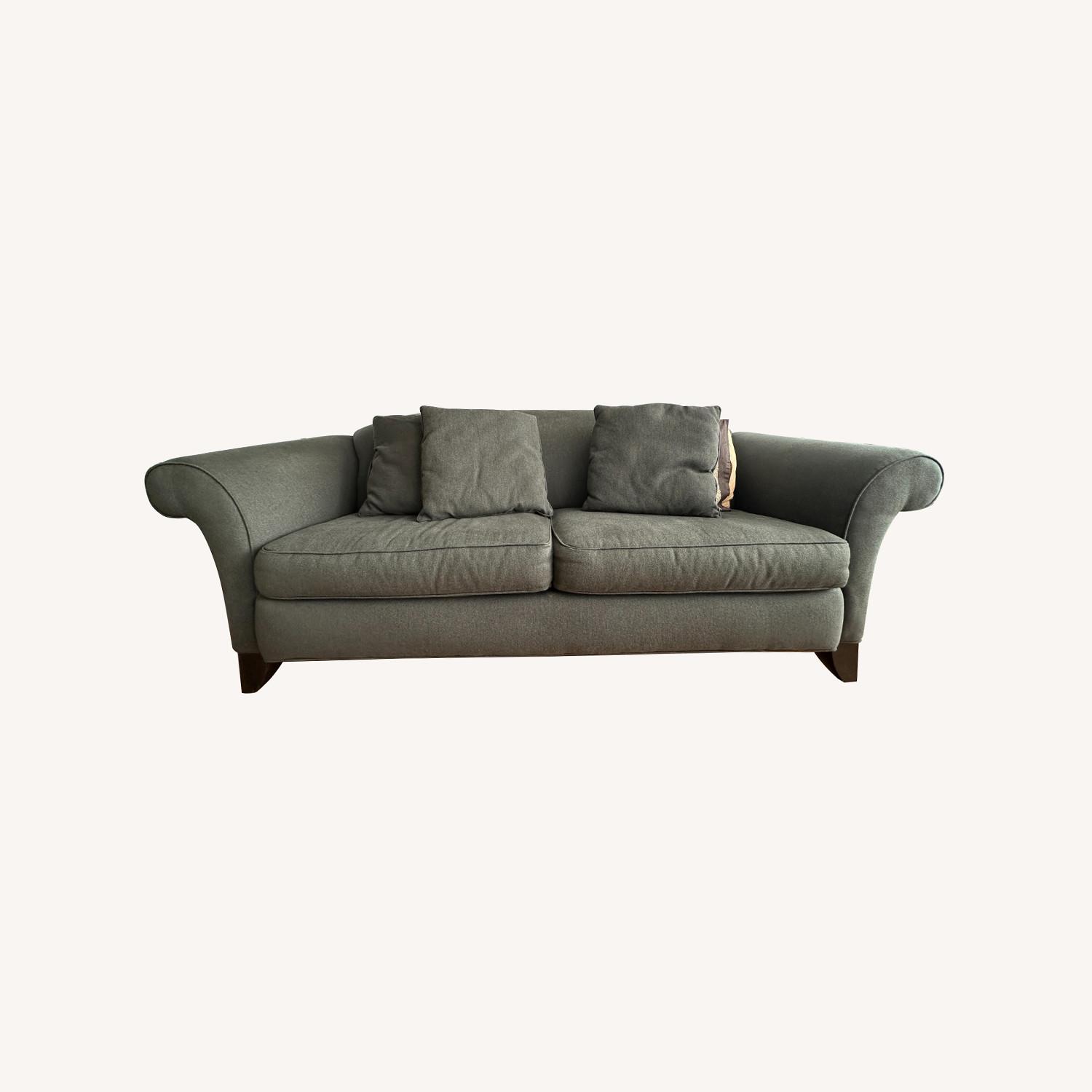 Dark Gray Fabric 3+ Seater Sofa - image-0