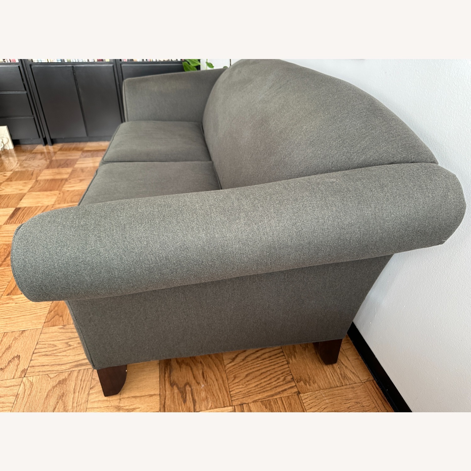 Dark Gray Fabric 3+ Seater Sofa - image-3