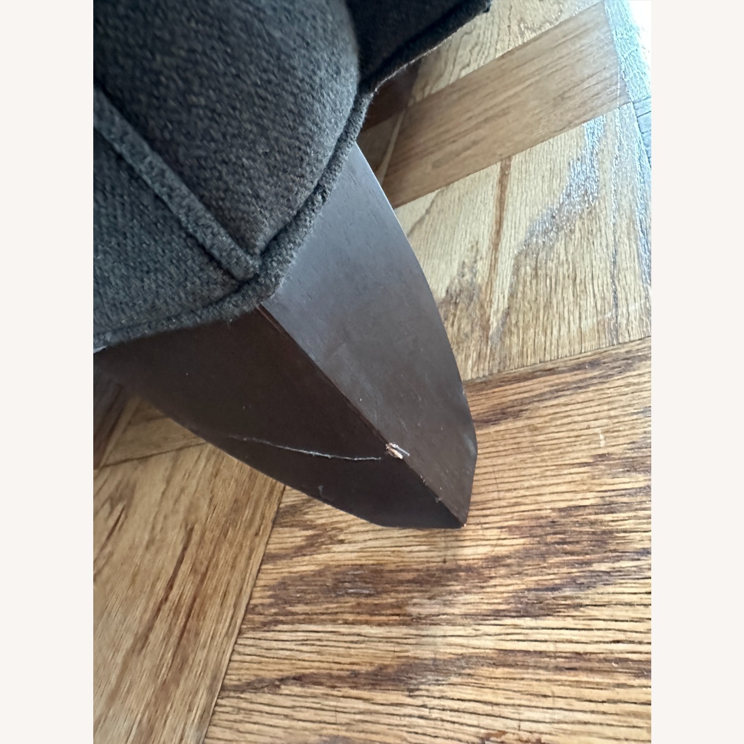 Dark Gray Fabric 3+ Seater Sofa - image-5