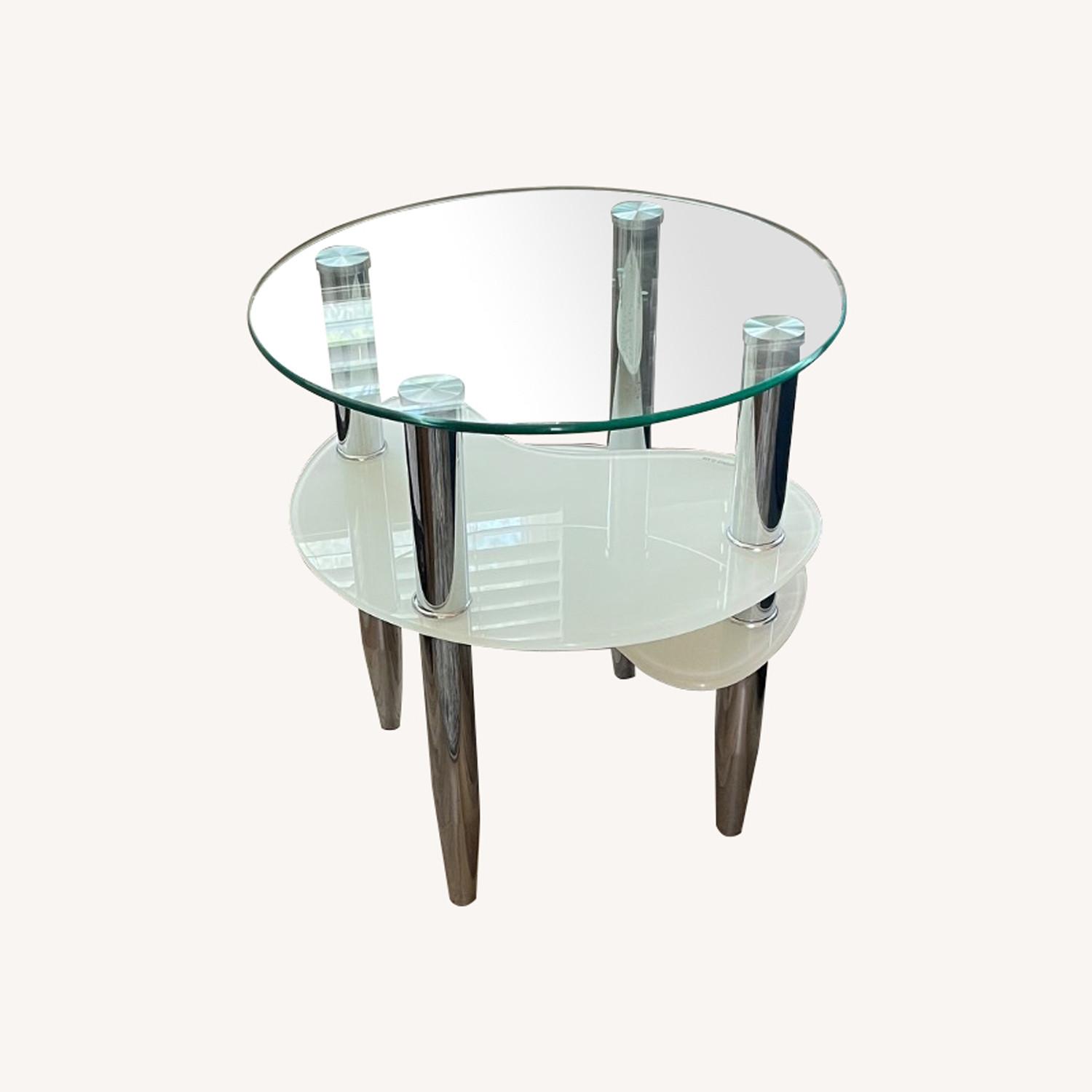 Rooms To Go Brunson Silver End Table - image-0