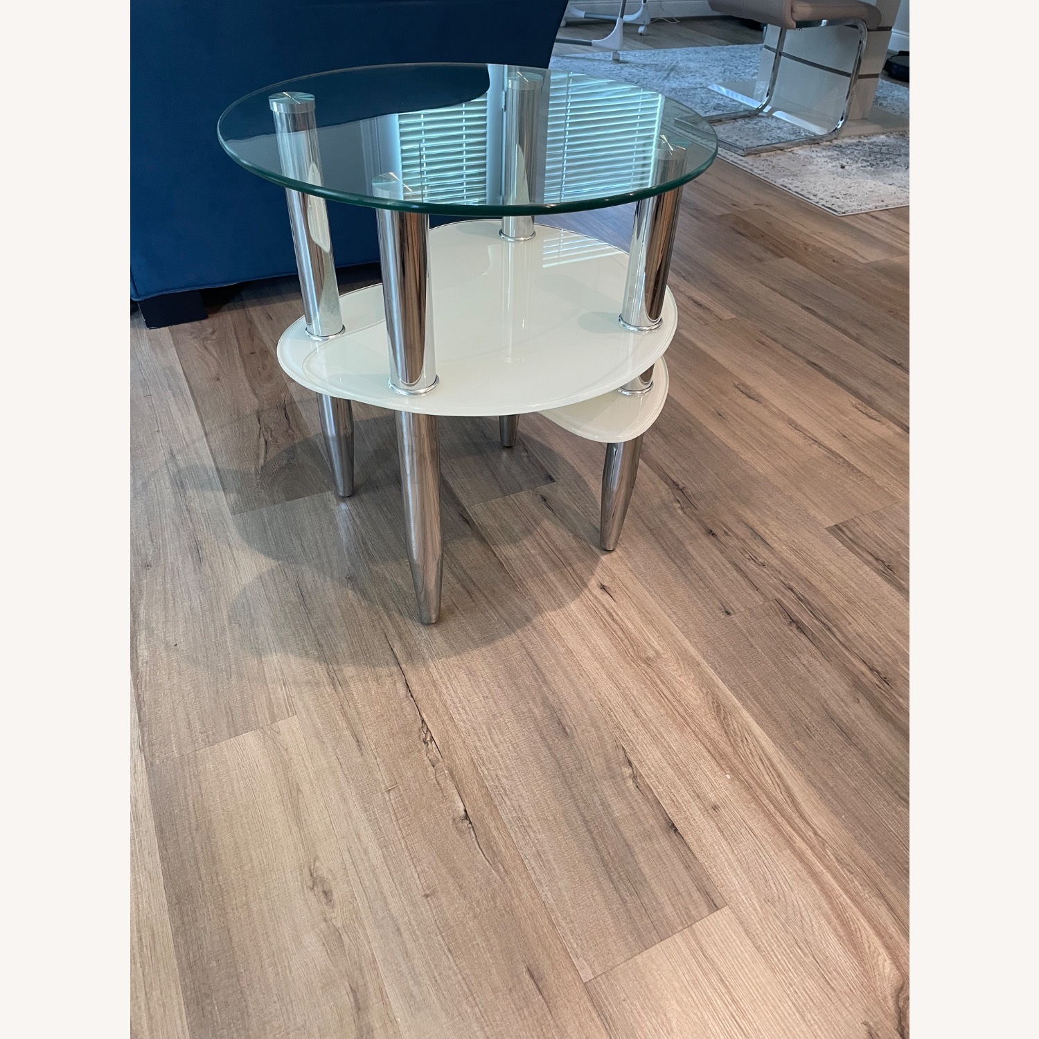 Rooms To Go Brunson Silver End Table - image-1