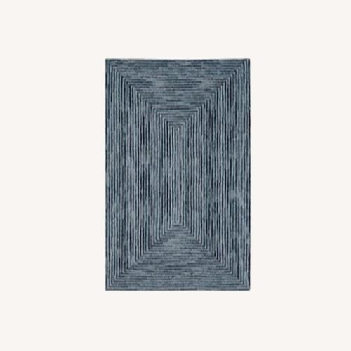 Used Pottery Barn Kids Mercer Blue Area Rug 8' x 10' for sale on AptDeco
