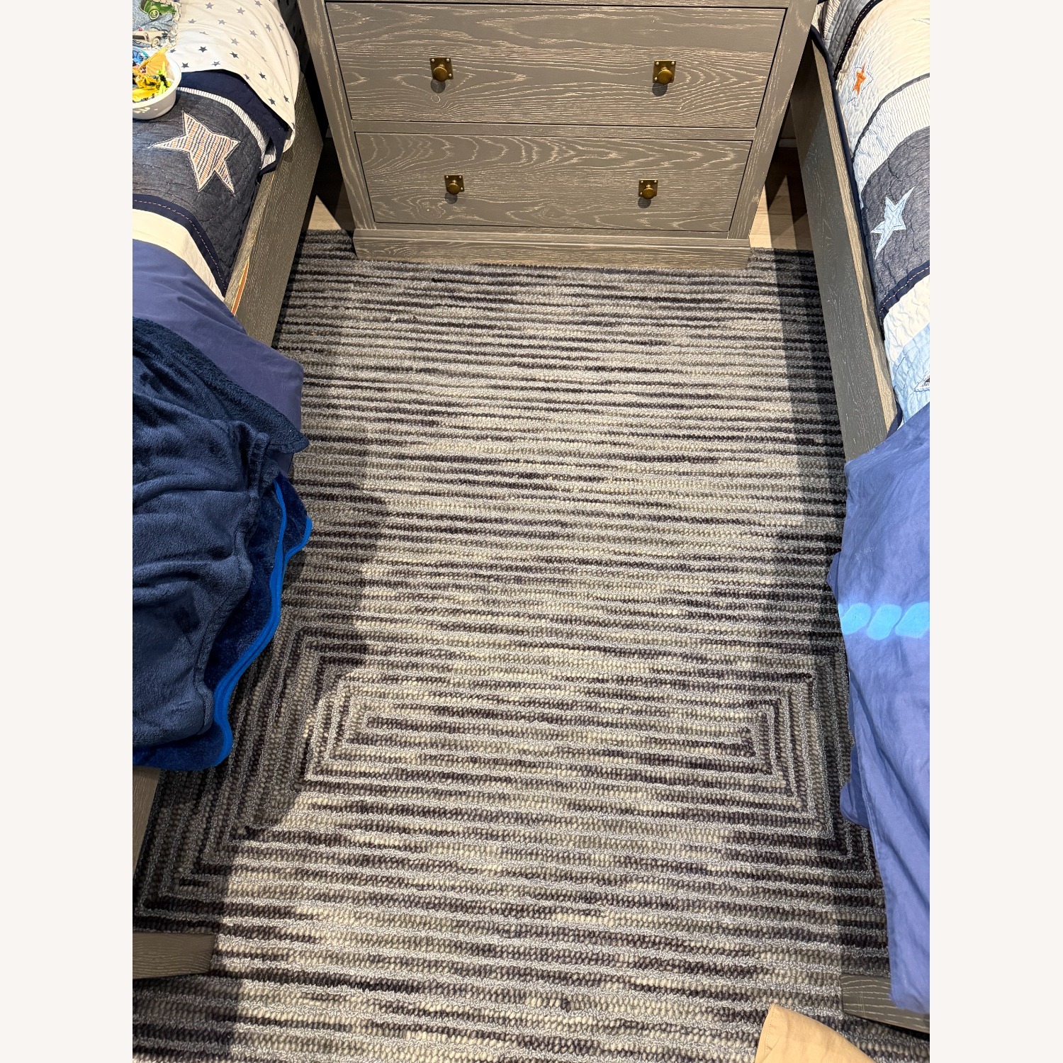 Pottery Barn Kids Mercer Blue Area Rug 8' x 10' - image-3