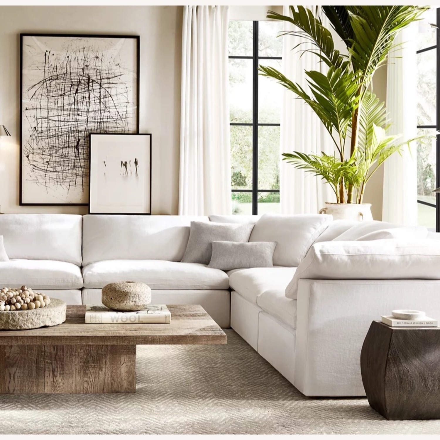 Restoration Hardware Cloud 4 Piece Sectional - image-3