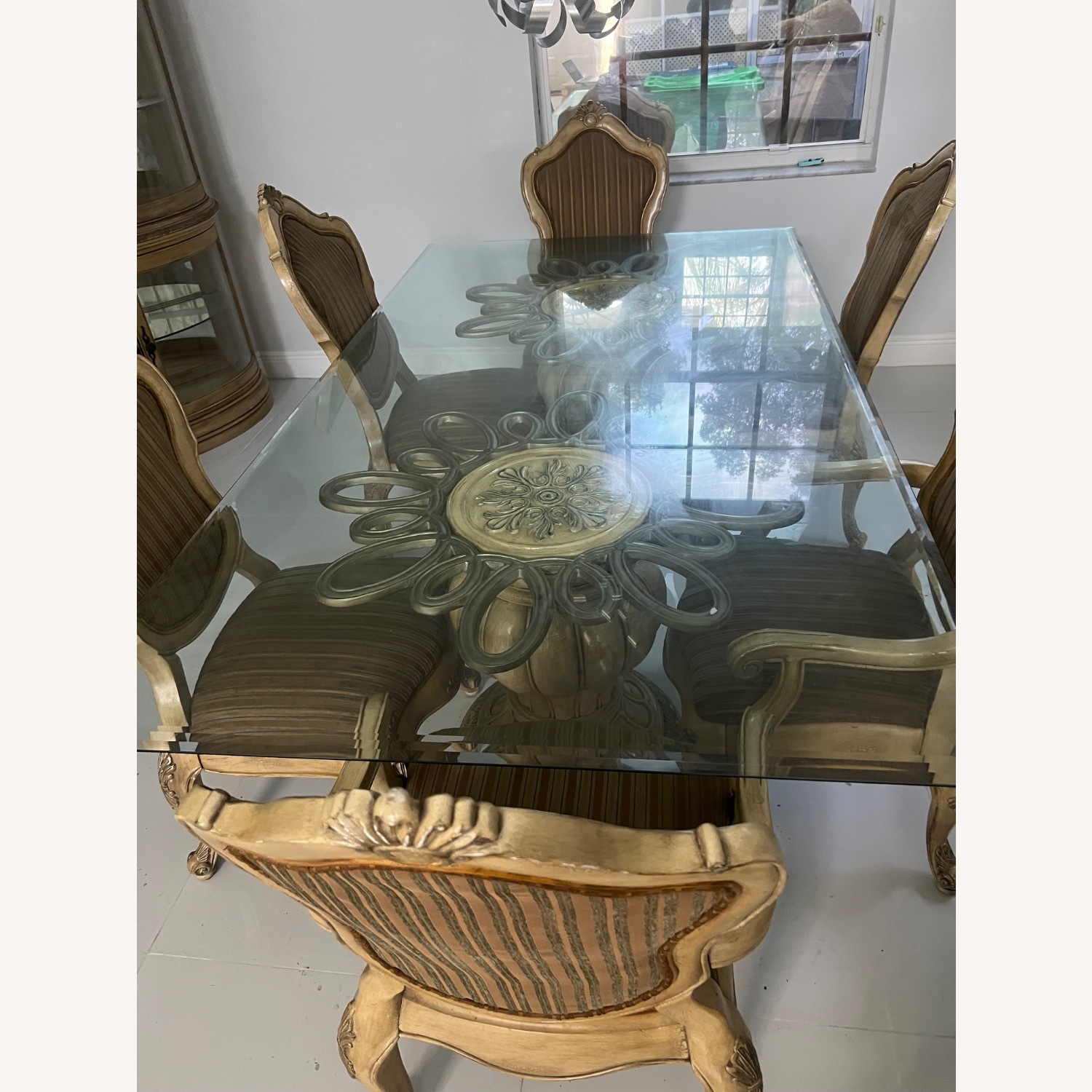 Glass Dining Table and 6 Chairs  - image-2