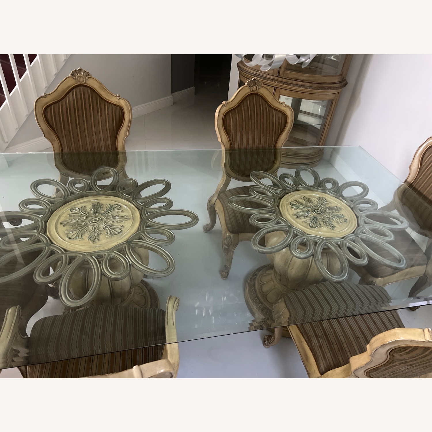 Glass Dining Table and 6 Chairs  - image-8