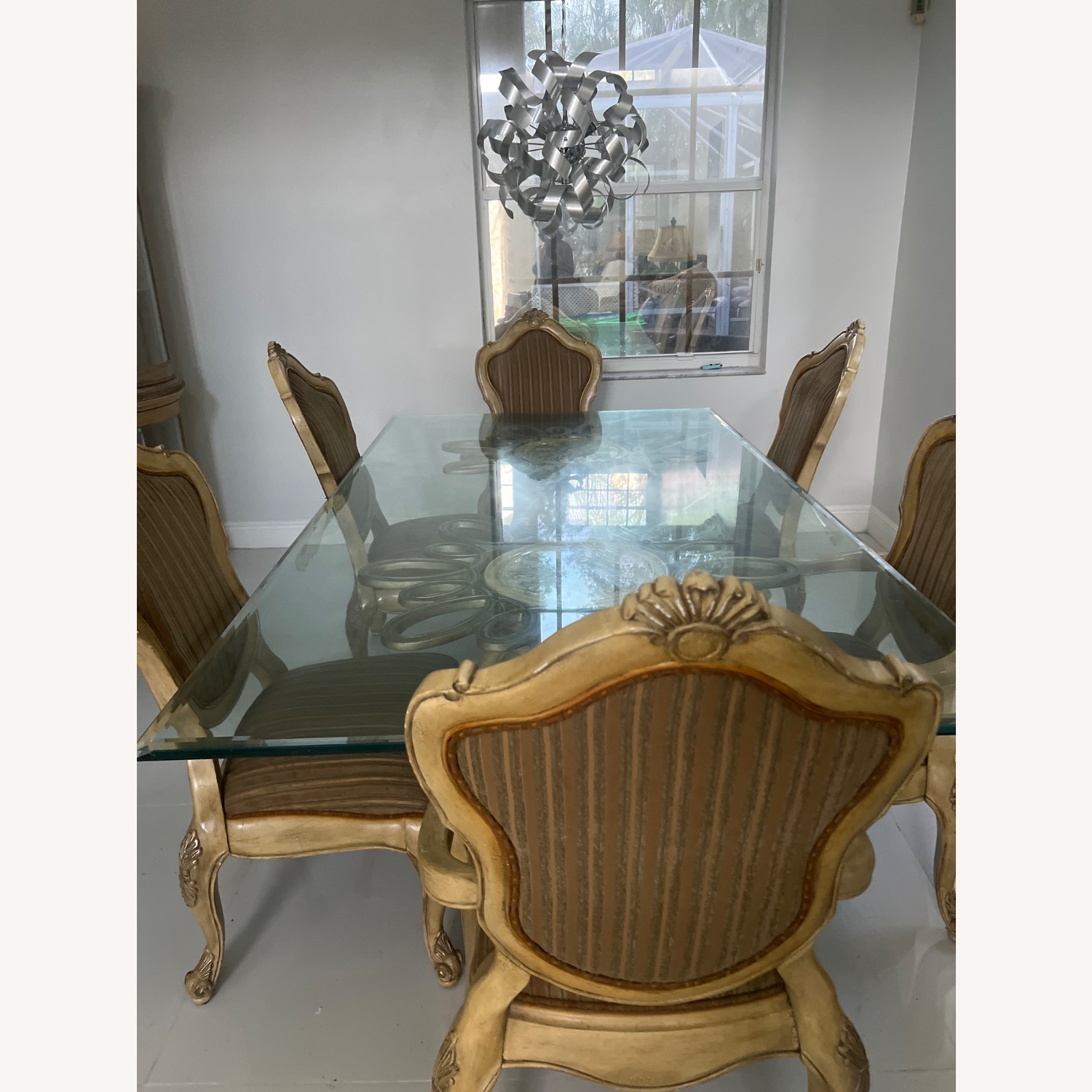 Glass Dining Table and 6 Chairs  - image-6