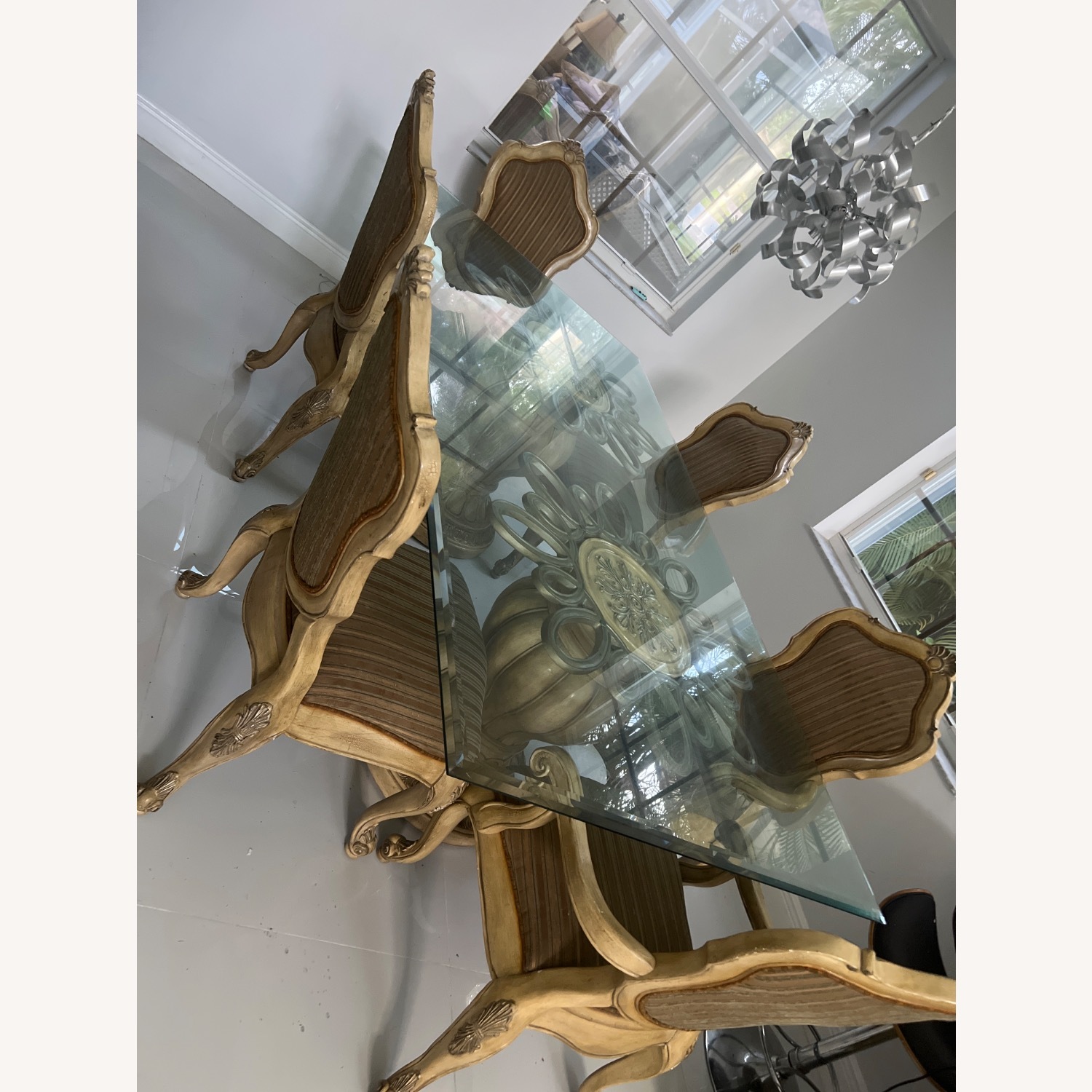 Glass Dining Table and 6 Chairs  - image-5