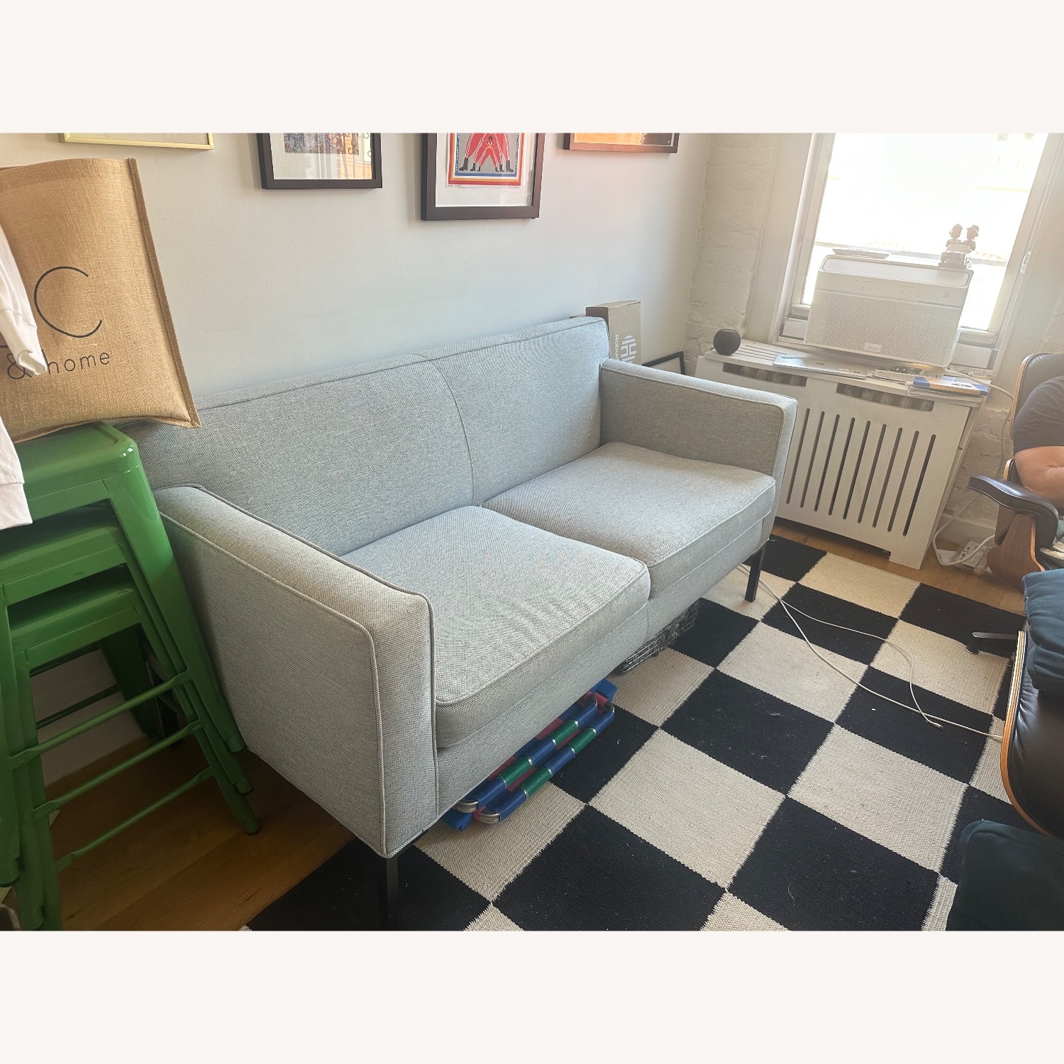 Design Within Reach Theatre Light Gray 2 Seater Sofa - image-3