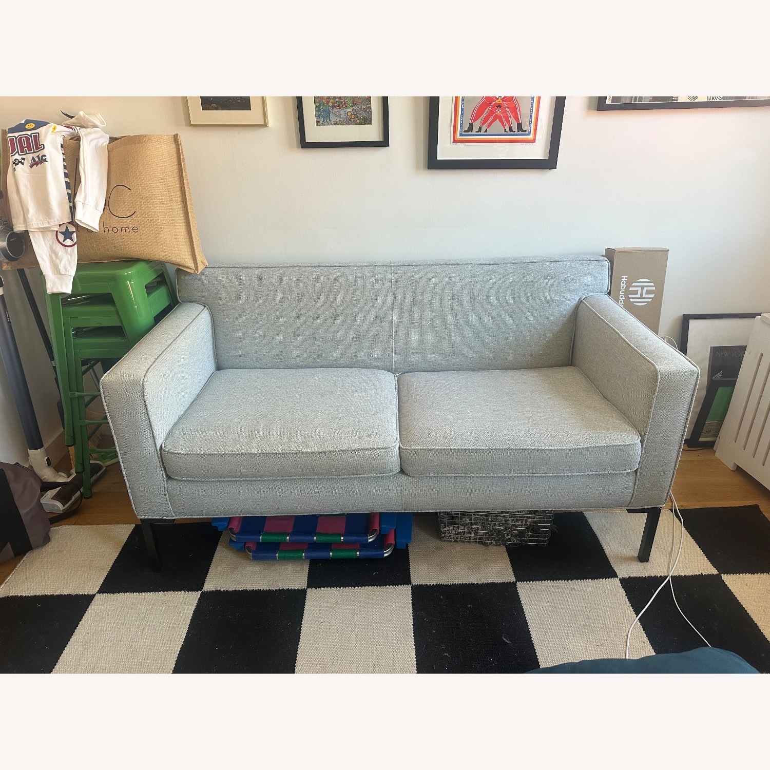 Design Within Reach Theatre Light Gray 2 Seater Sofa - image-2