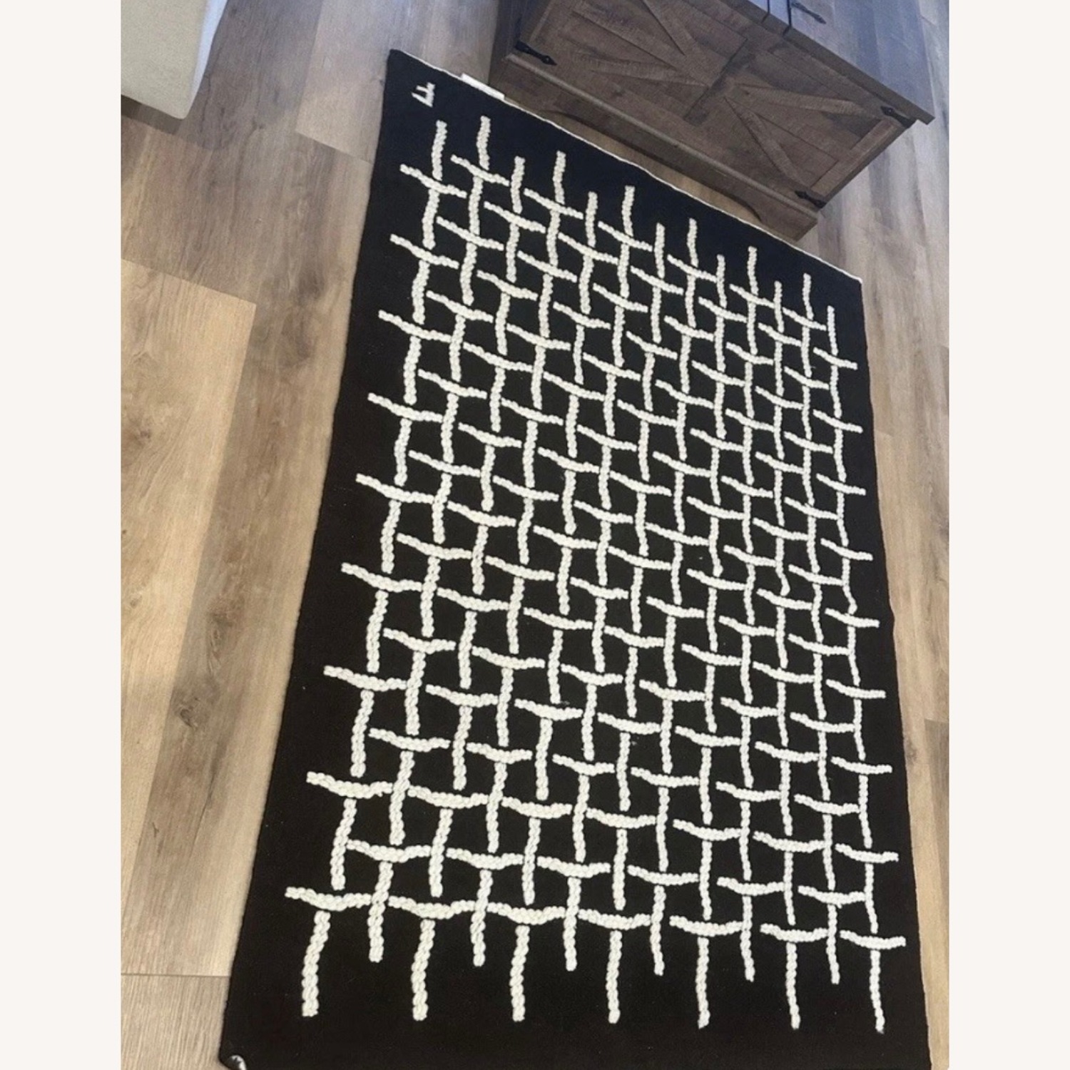 IKEA Unbekannt Black Area Rug 4' x 6' - image-1