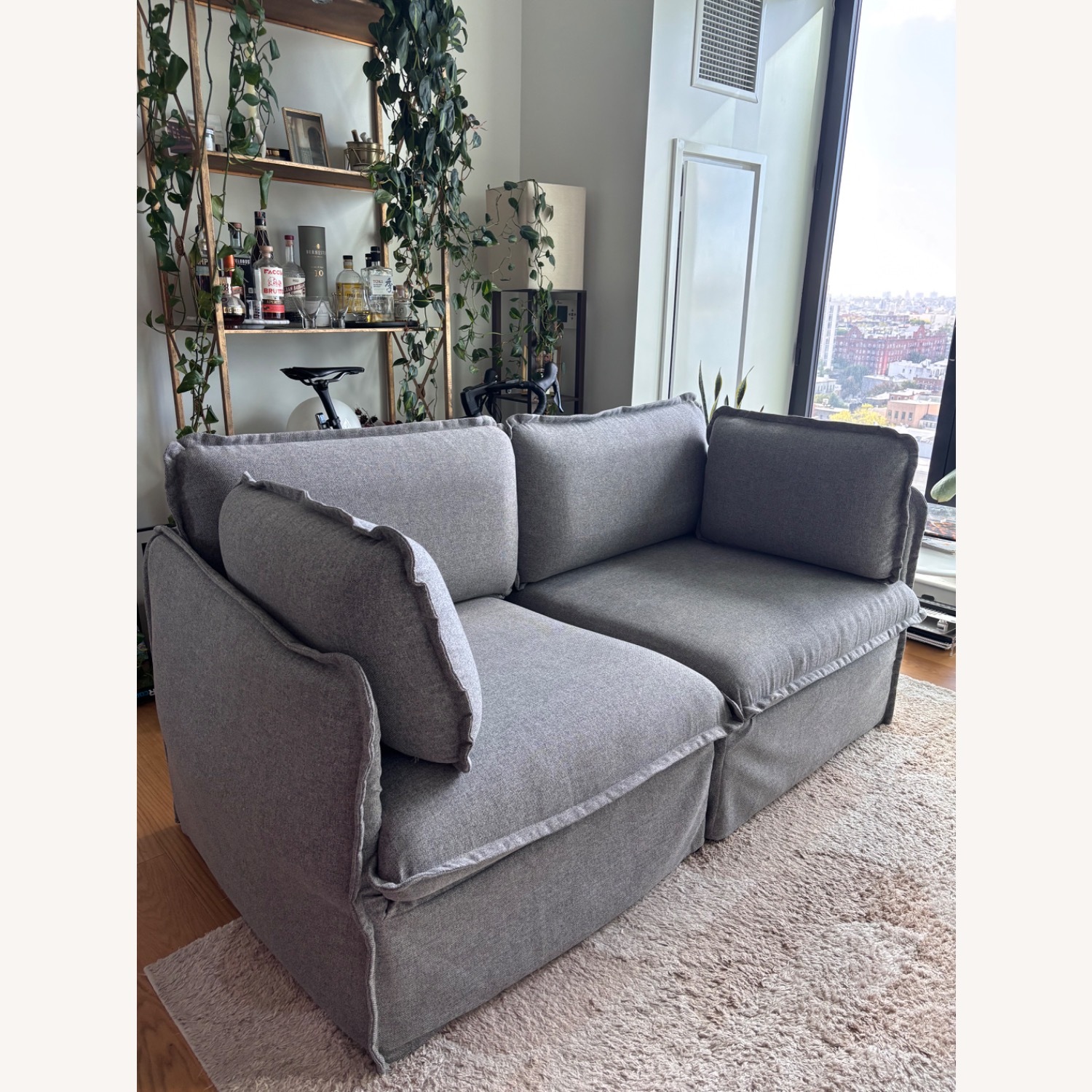 Anabei Modular Washable 2-seater Cloud sofa - image-2