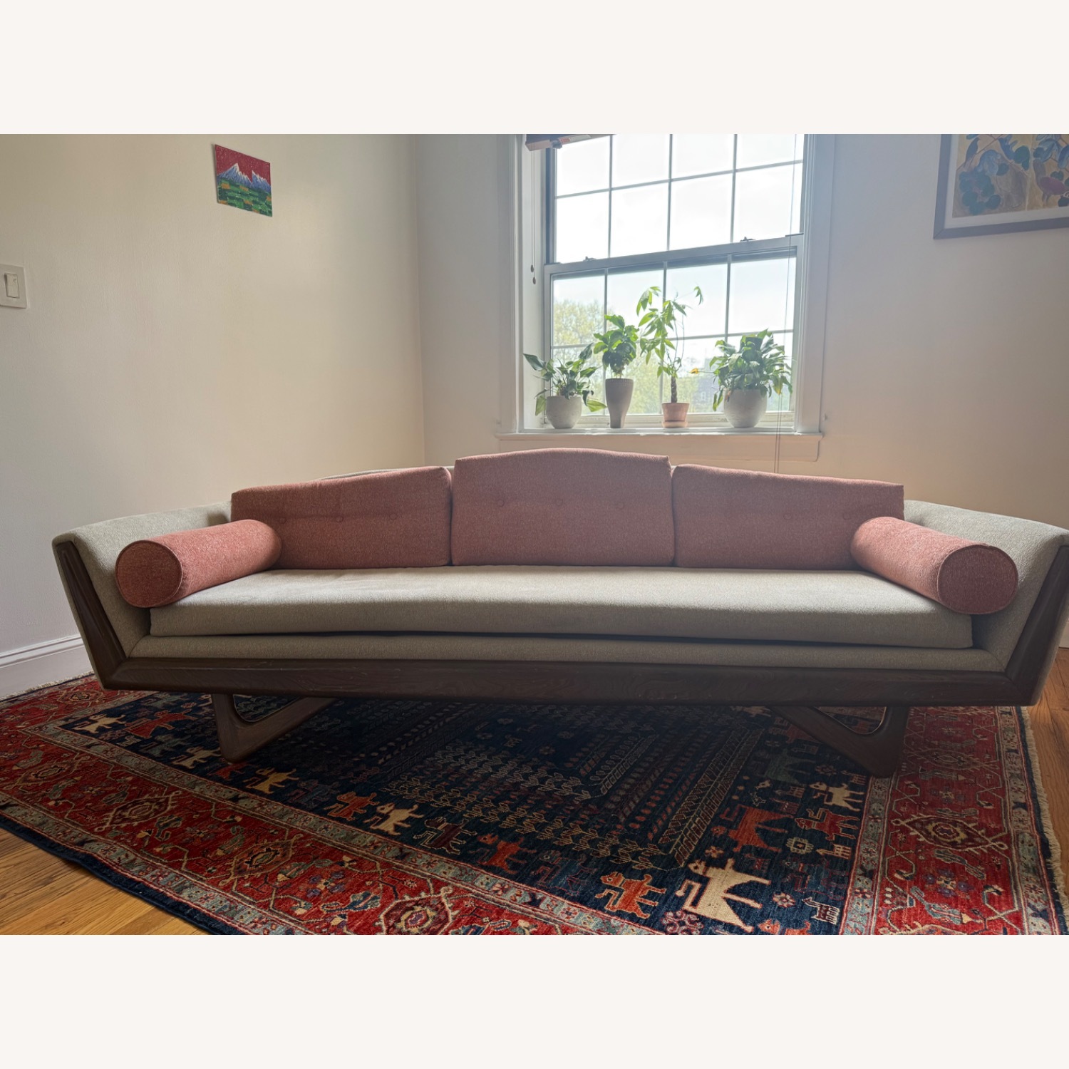 Adrian Pearsall Three Seater ‘Gondola’ Sofa - image-7