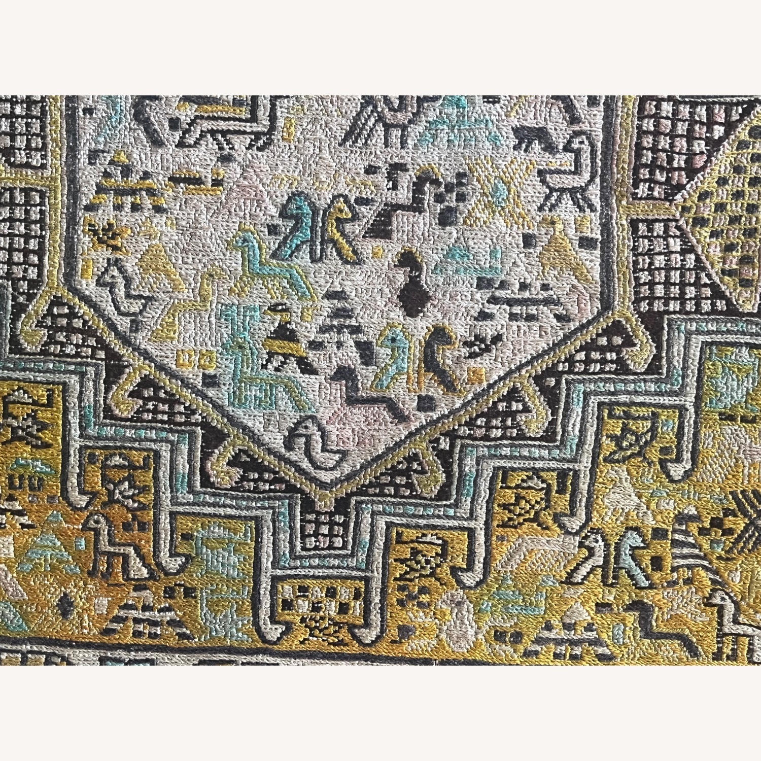 Antique Persian Wool Area Rug - image-6