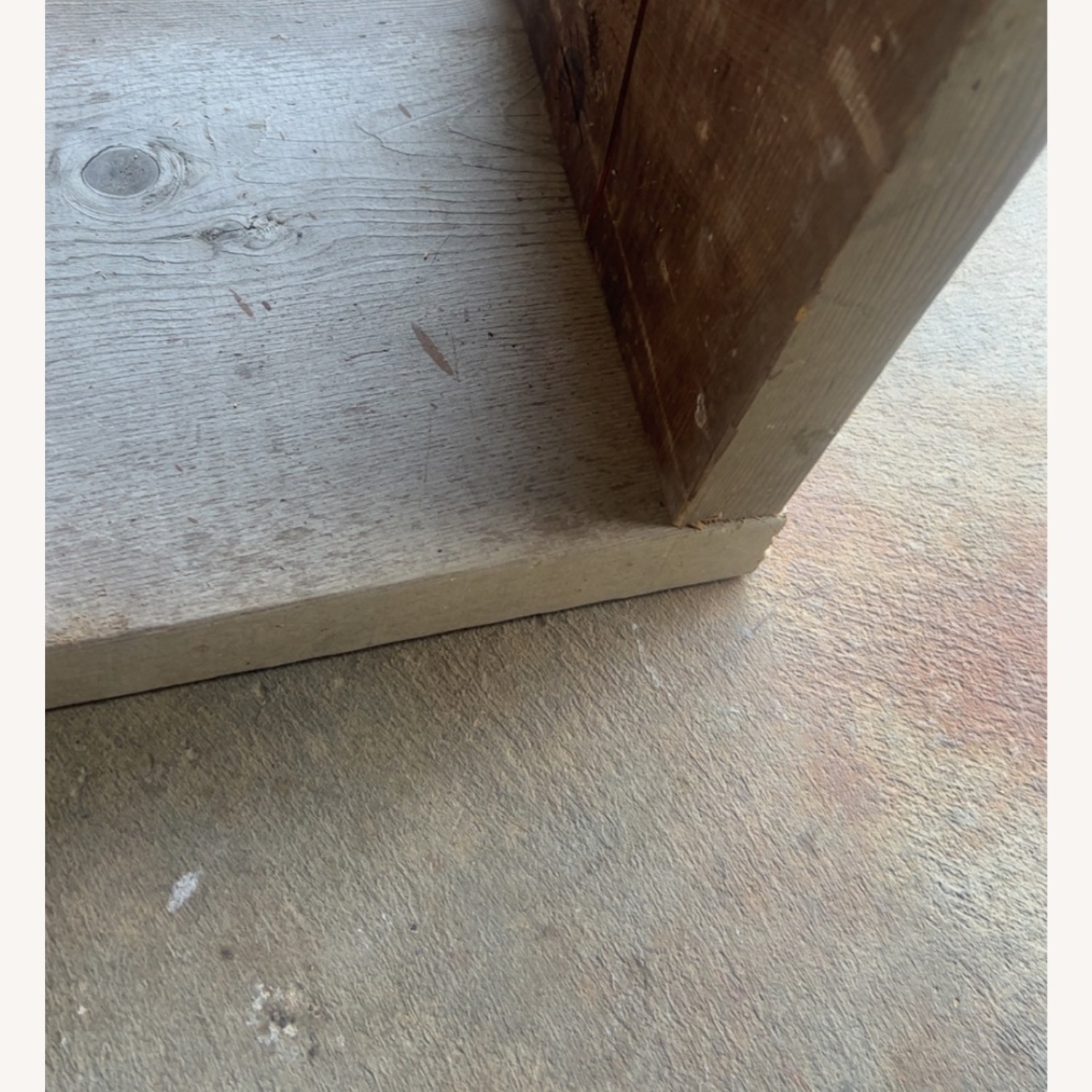 Grey Wooden Rustic Bench - image-5