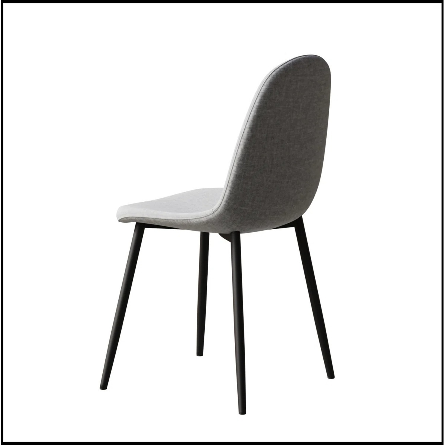 Wayfair Light Gray Velvet Dining Chairs - image-1