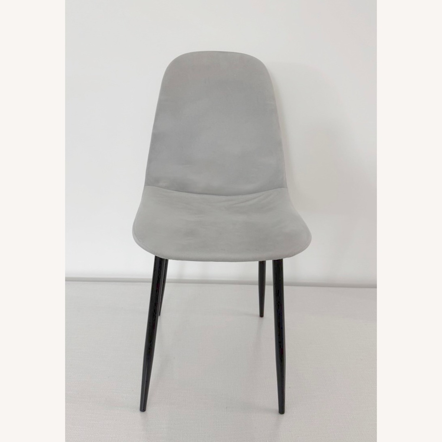 Wayfair Light Gray Velvet Dining Chairs - image-3