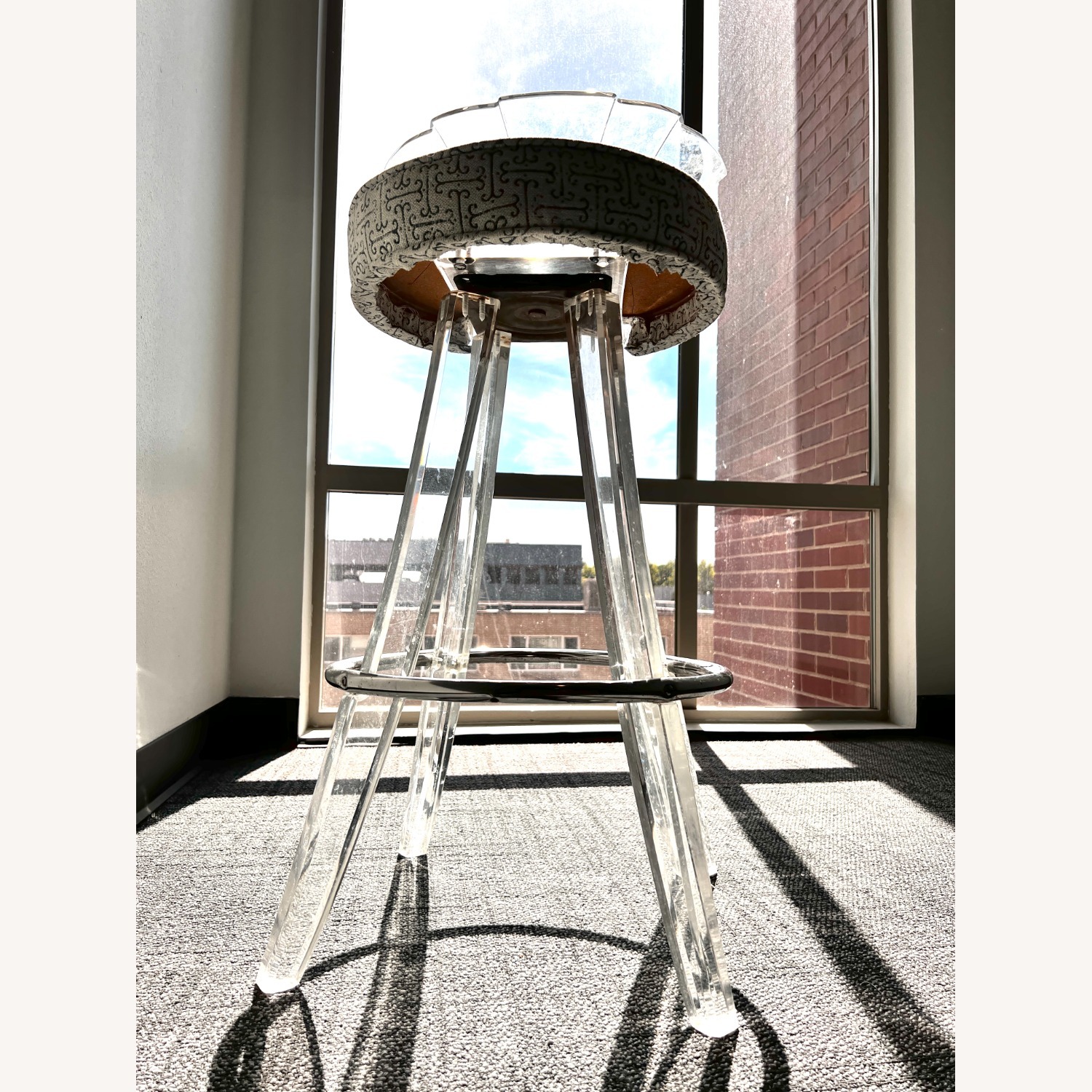 Hill Manufacturing Mid-Century Lucite Barstool - image-4
