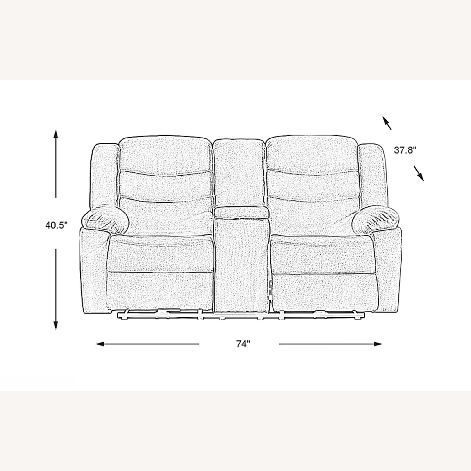 Swansea Power Reclining Loveseat - image-3