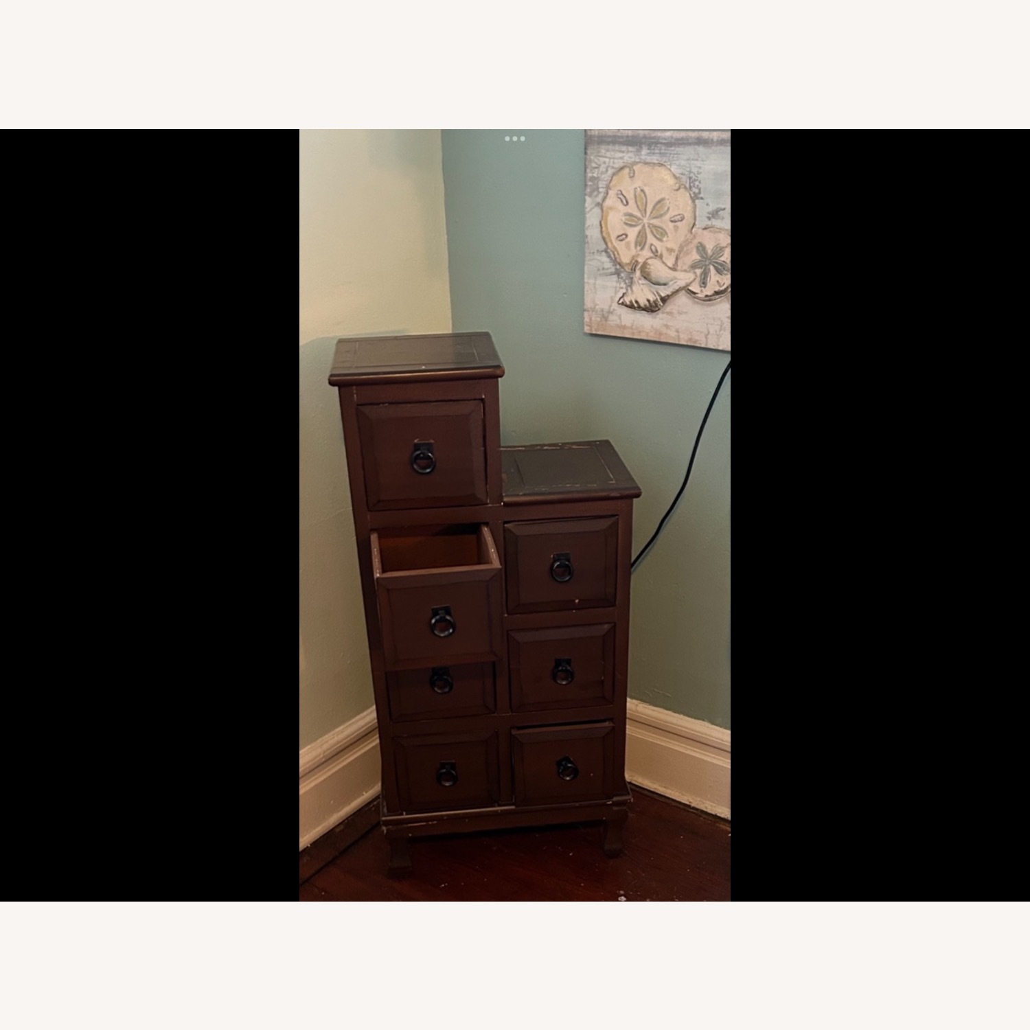 Ethan Allen Dark Brown Wood Storage Cabinet  - image-3