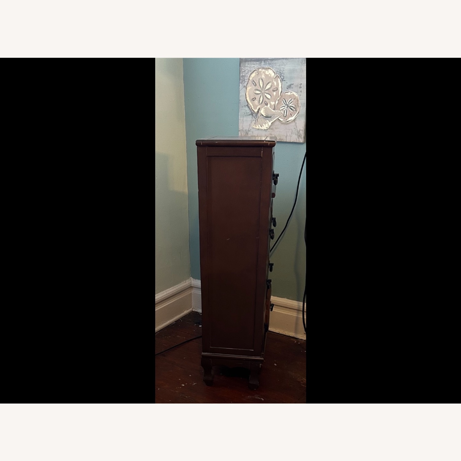 Ethan Allen Dark Brown Wood Storage Cabinet  - image-2