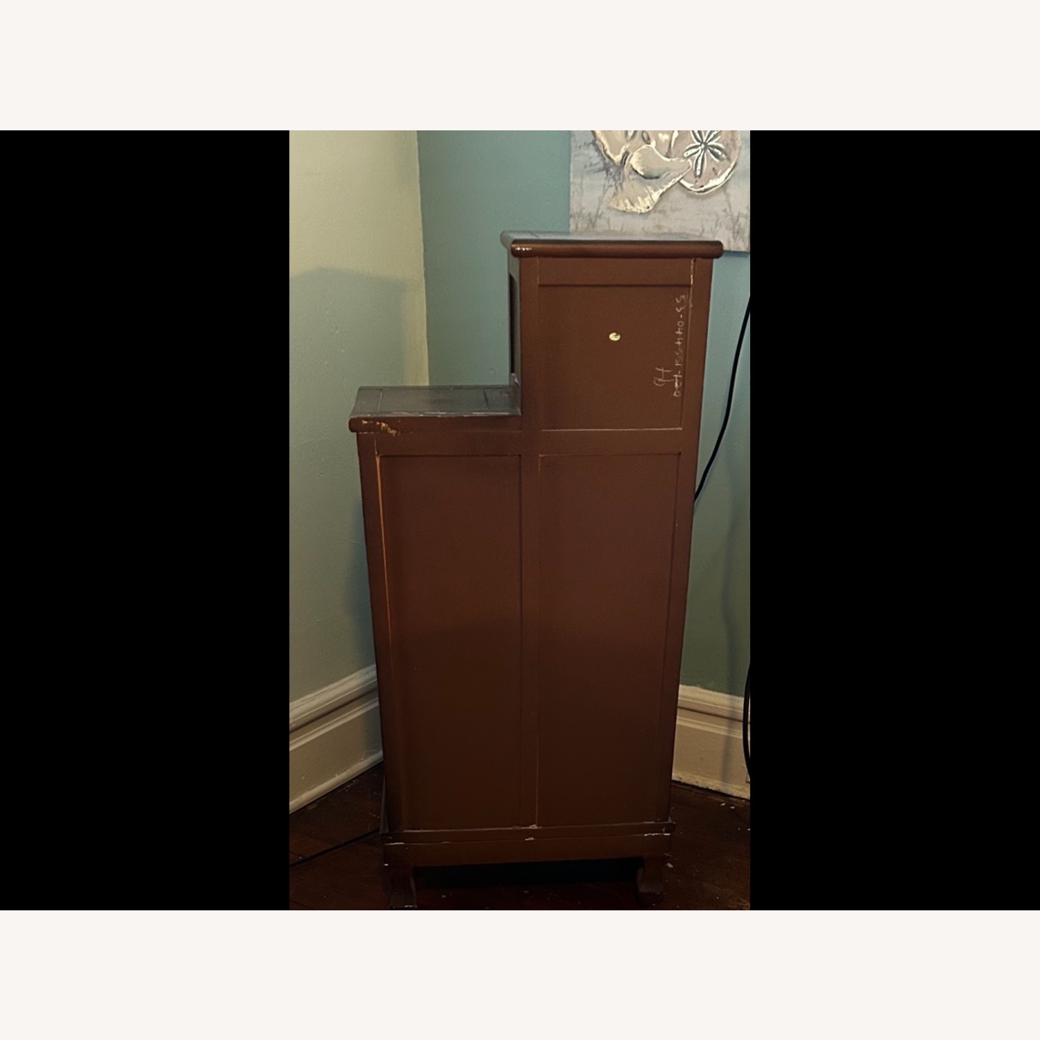 Ethan Allen Dark Brown Wood Storage Cabinet  - image-4