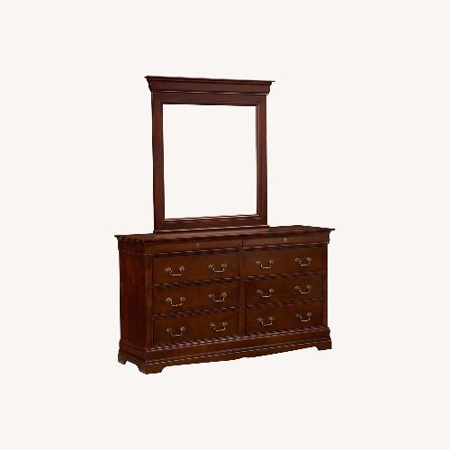 Used Value City Furniture Dark Brown Wood Dresser for sale on AptDeco