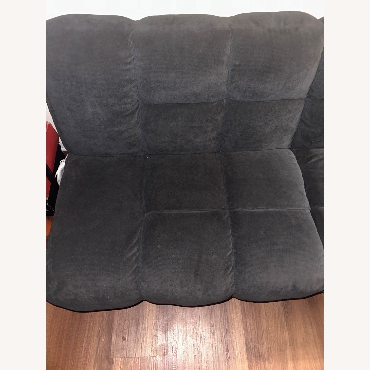 Blue Fabric Futon - image-4