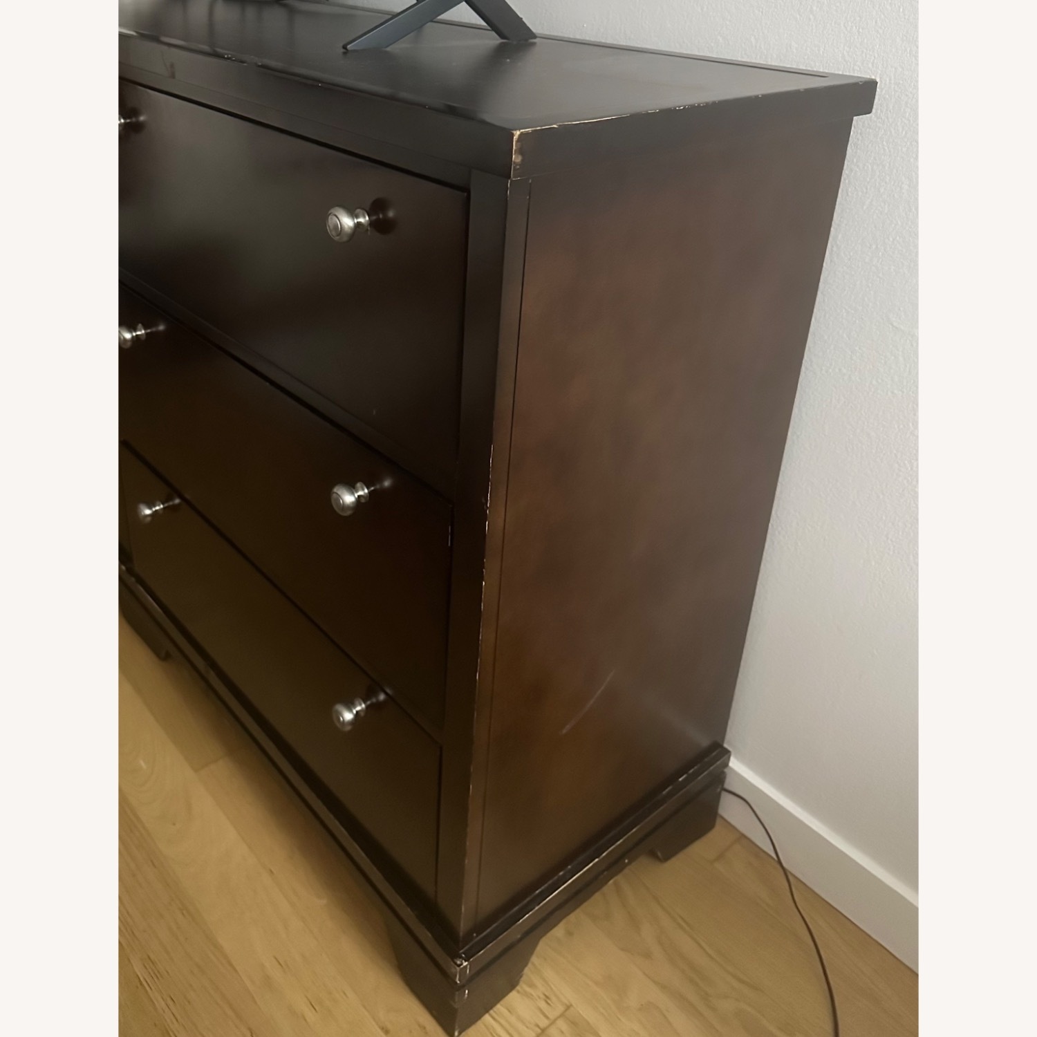 Dark Brown Wood Dresser - image-2