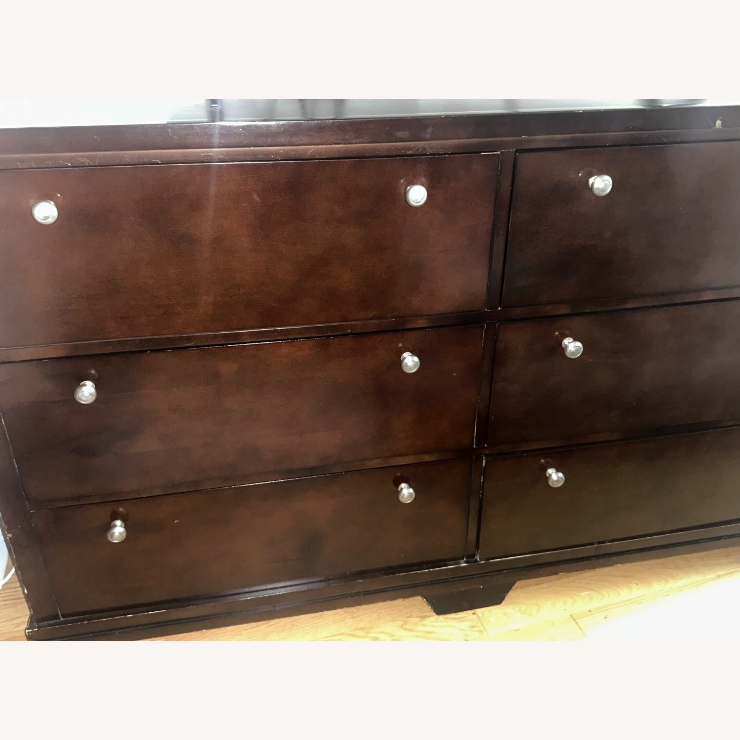 Dark Brown Wood Dresser - image-5