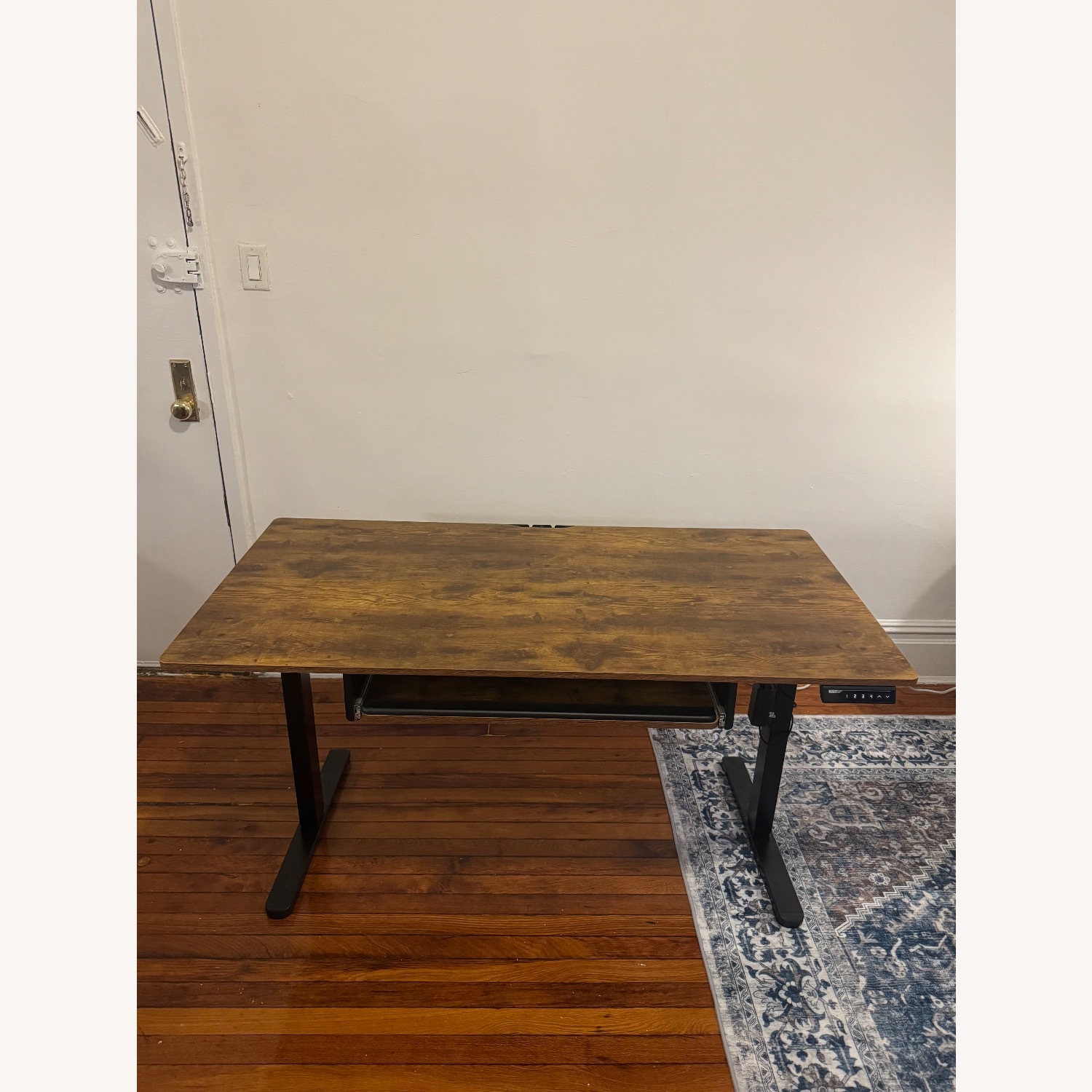 Electric Standing Wooden Desk  - image-1