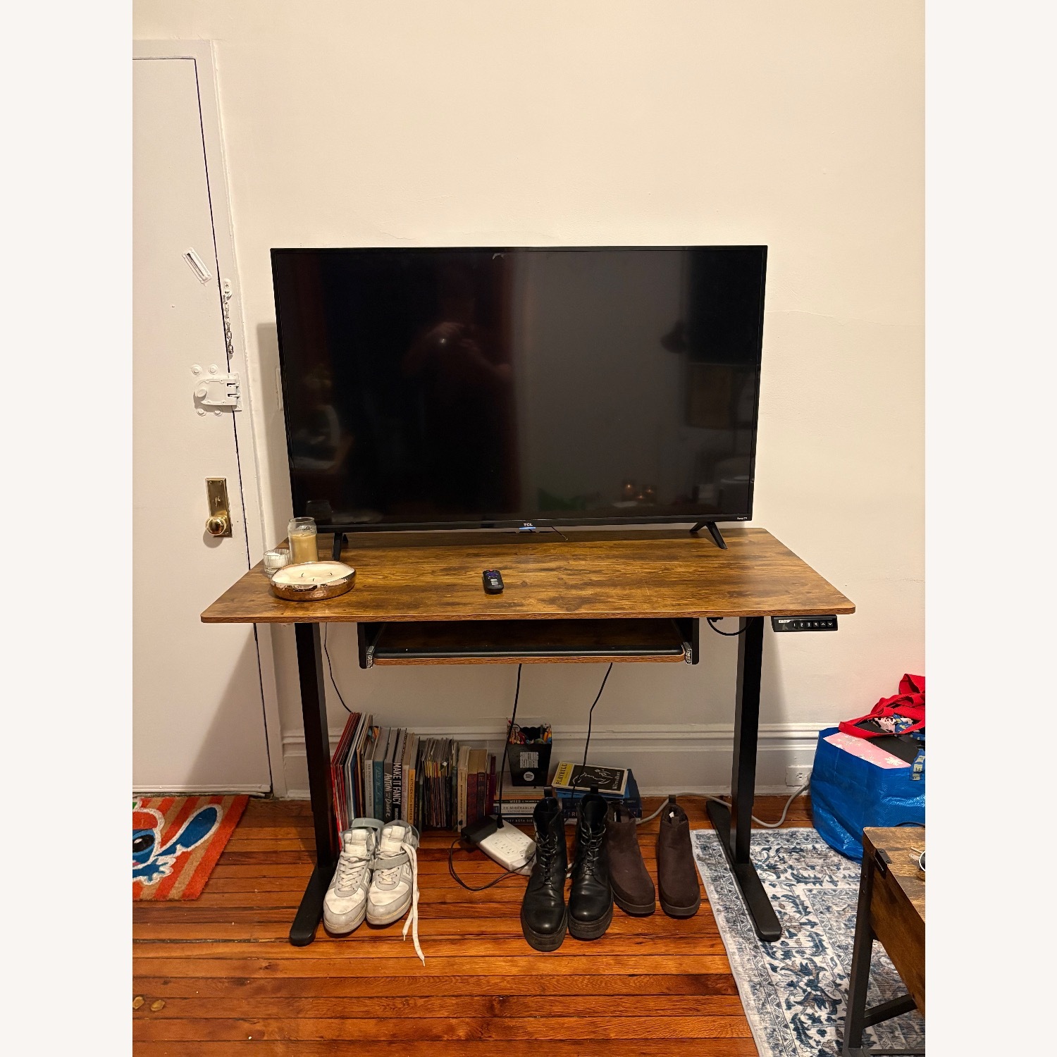 Electric Standing Wooden Desk  - image-2