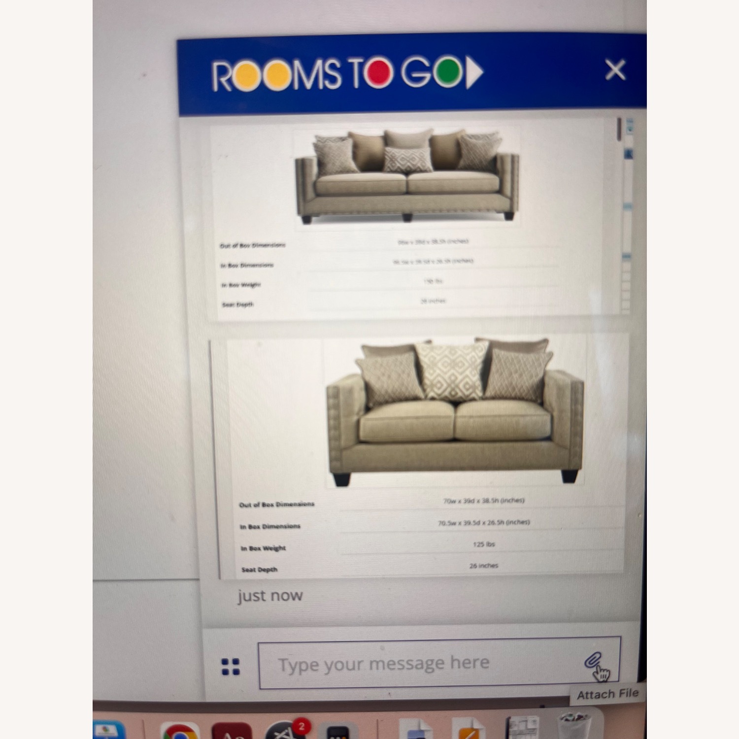 Rooms To Go Cindy Crawford Chelsea Hills Loveseat - image-1