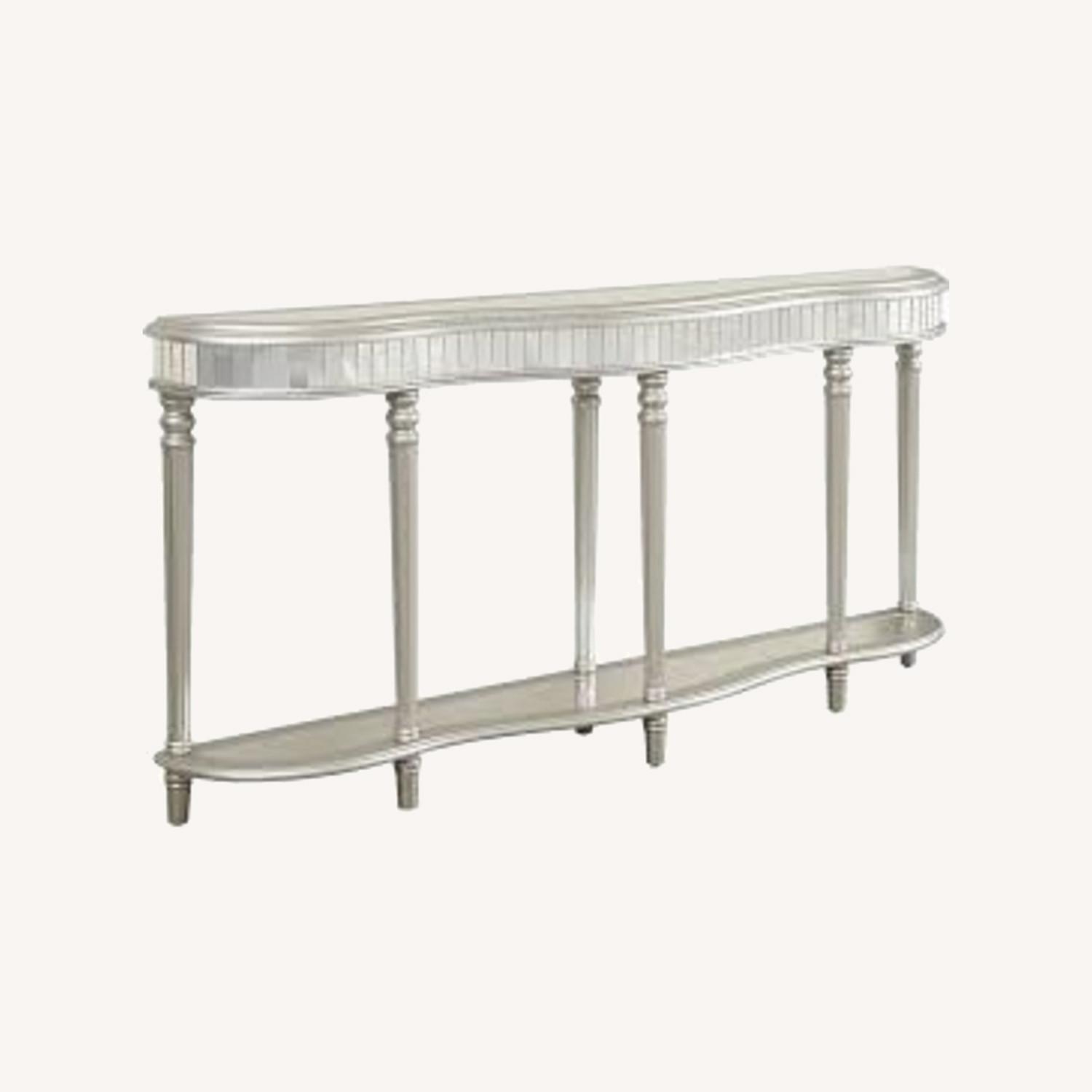 Rooms To Go Reflection Road Champagne Colors Console Table - image-0