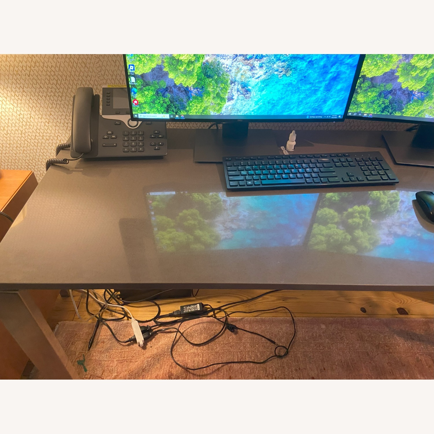 Room & Board Parsons Quartz Stone Desk - image-3