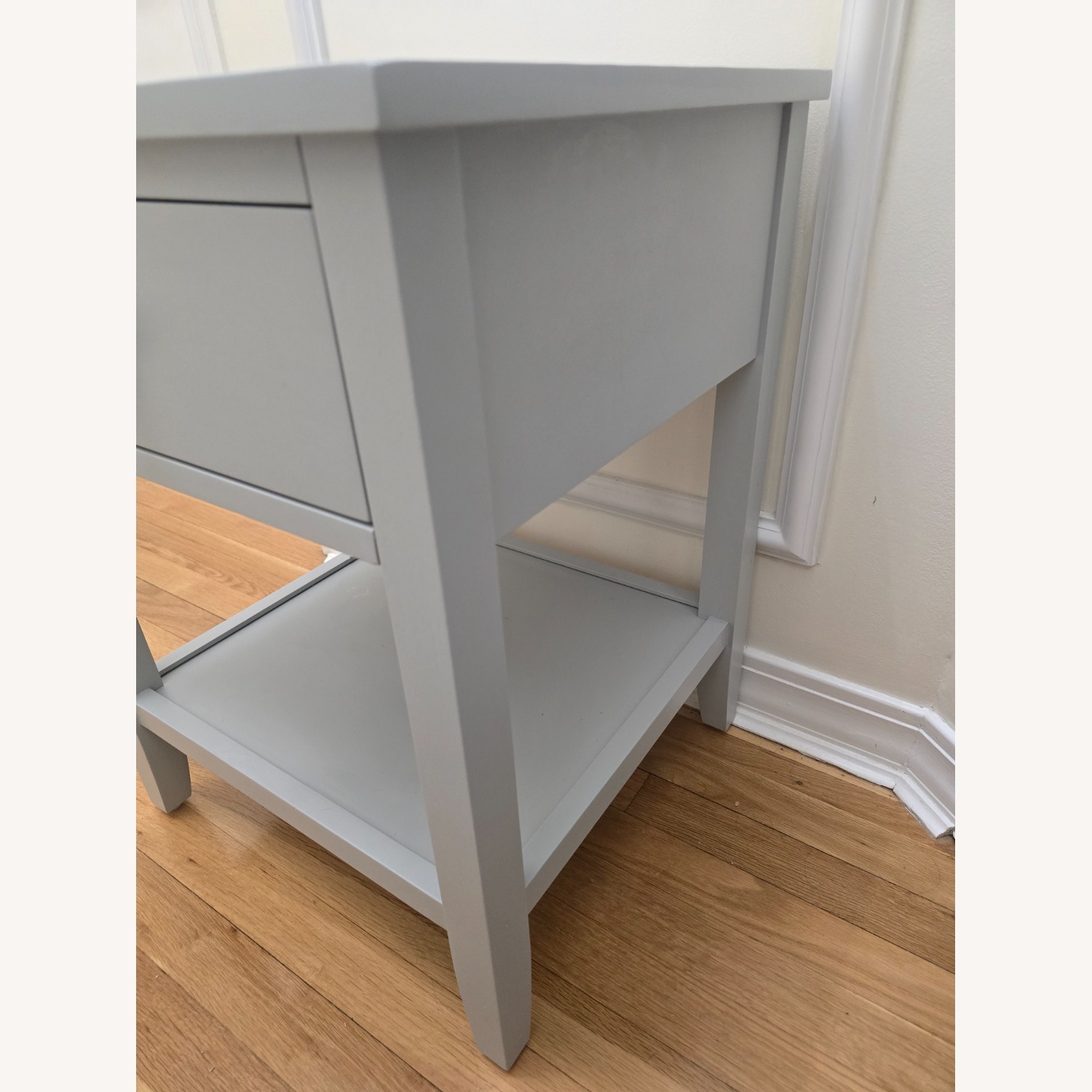 Pottery Barn Kids Emerson Light Gray Wood Nightstand - image-3