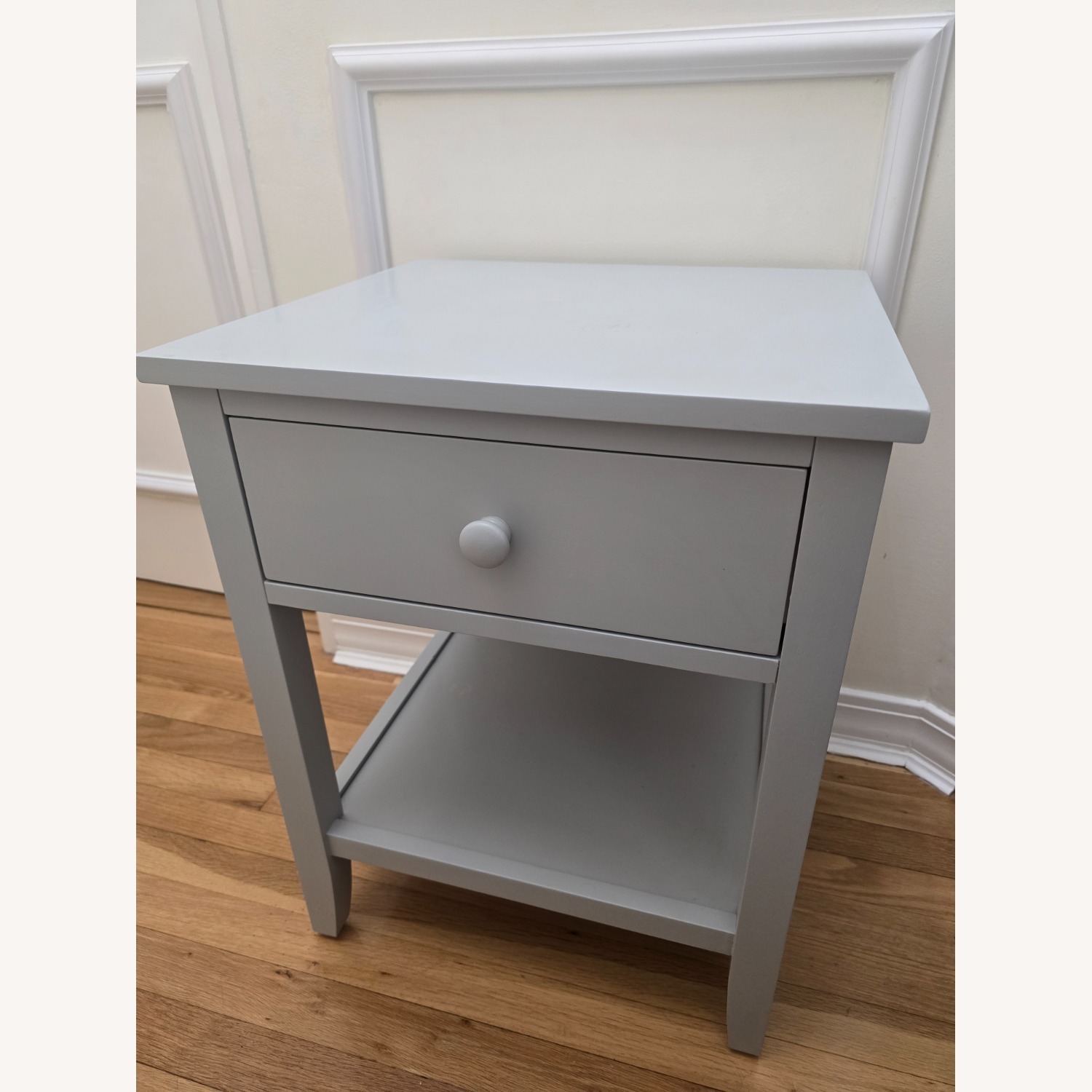 Pottery Barn Kids Emerson Light Gray Wood Nightstand - image-1